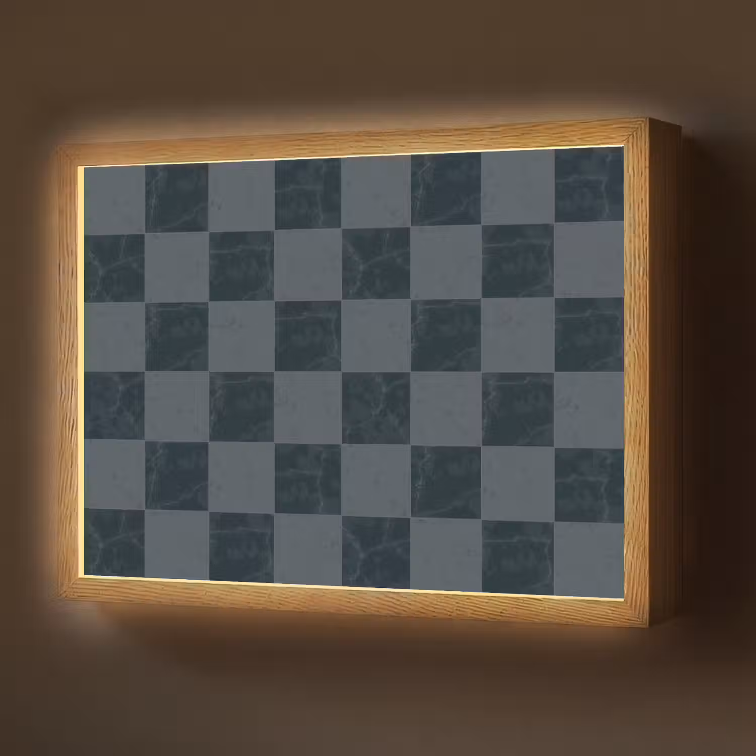 Marmer - Patroon - Antraciet Light Box met batterij (Wandlamp) middel 907 -z3d_website