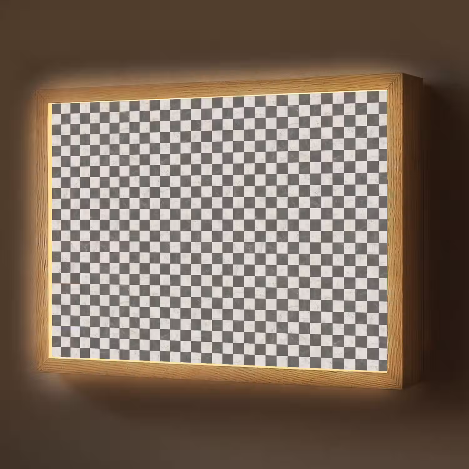 Marmer - Patroon - Grijs Light Box met batterij (Wandlamp) middel 907 -z3d_website