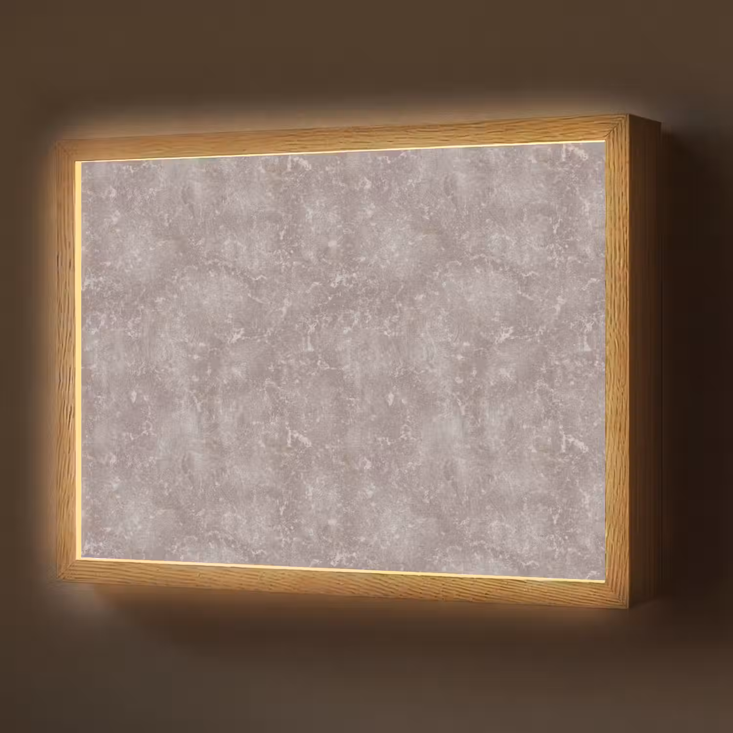 Marmer - Patroon - Mauve Light Box met batterij (Wandlamp) middel 907 -z3d_website