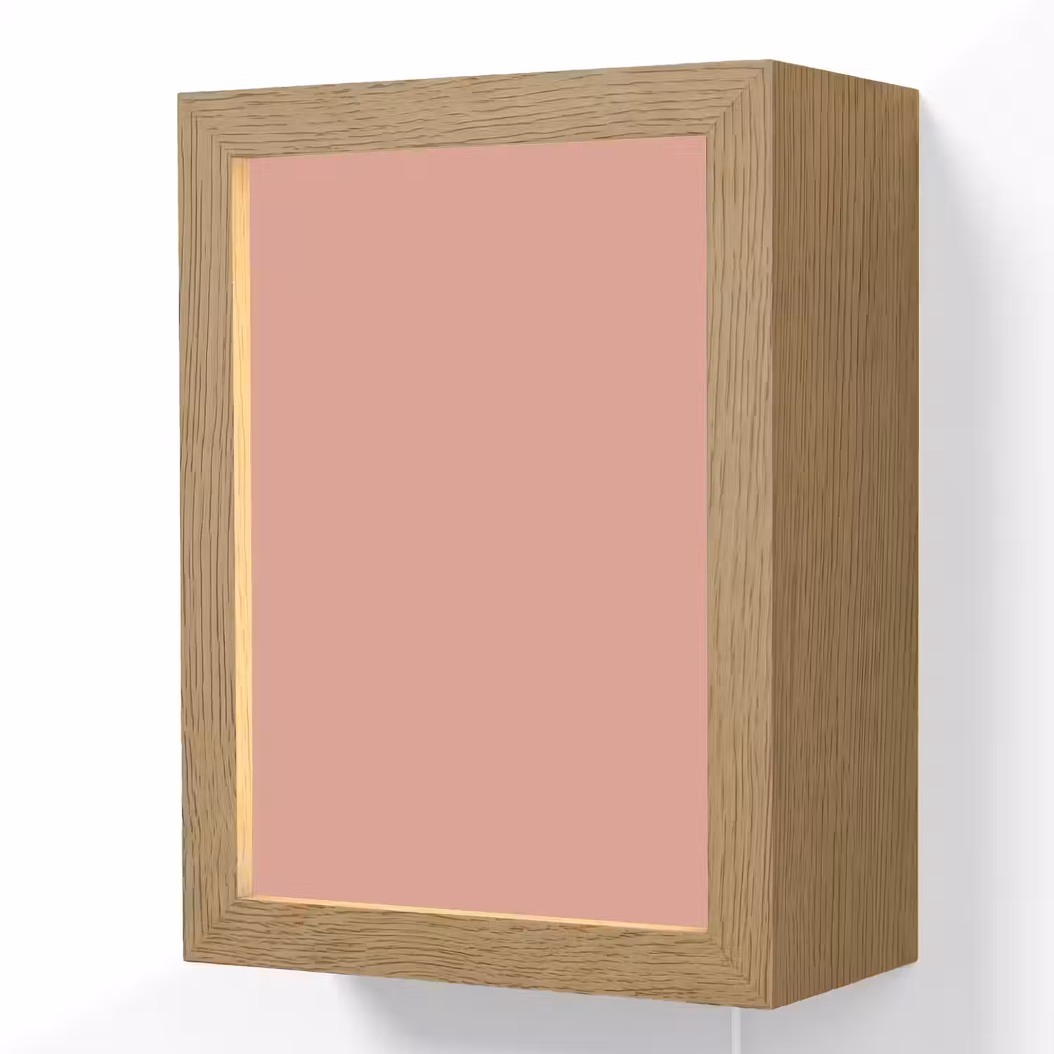 Muted - Salmon - Koraal Light Box met kabel (Wandlamp) klein 929 -3d