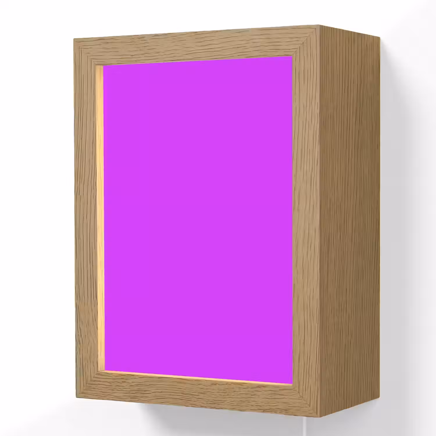 Neon - Orchid - Paars Light Box met kabel (Wandlamp) klein 929 -3d