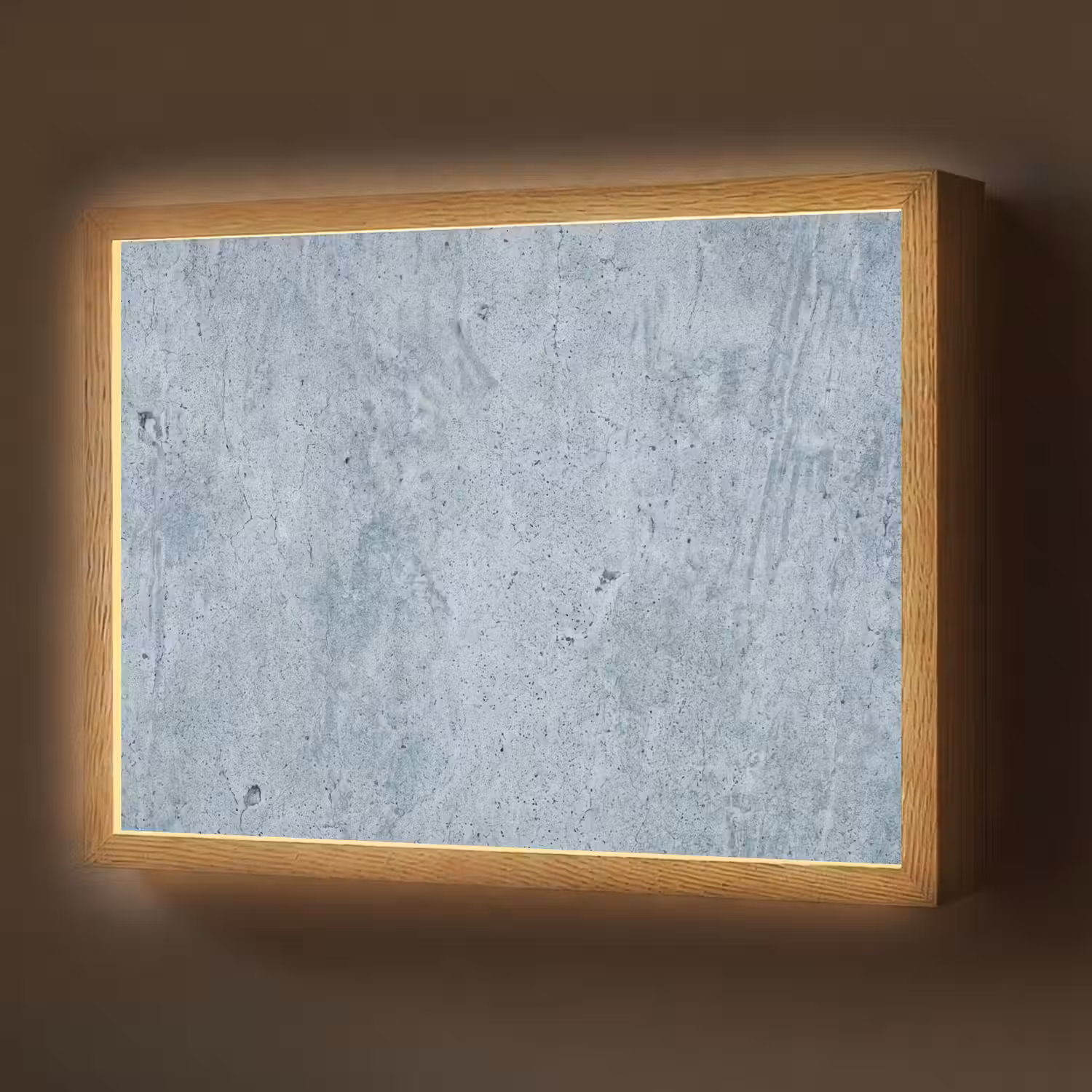 Oppervlak - Ruw - Abstract - Modern - Grijs Light Box met batterij (Wandlamp) middel -z3d_website