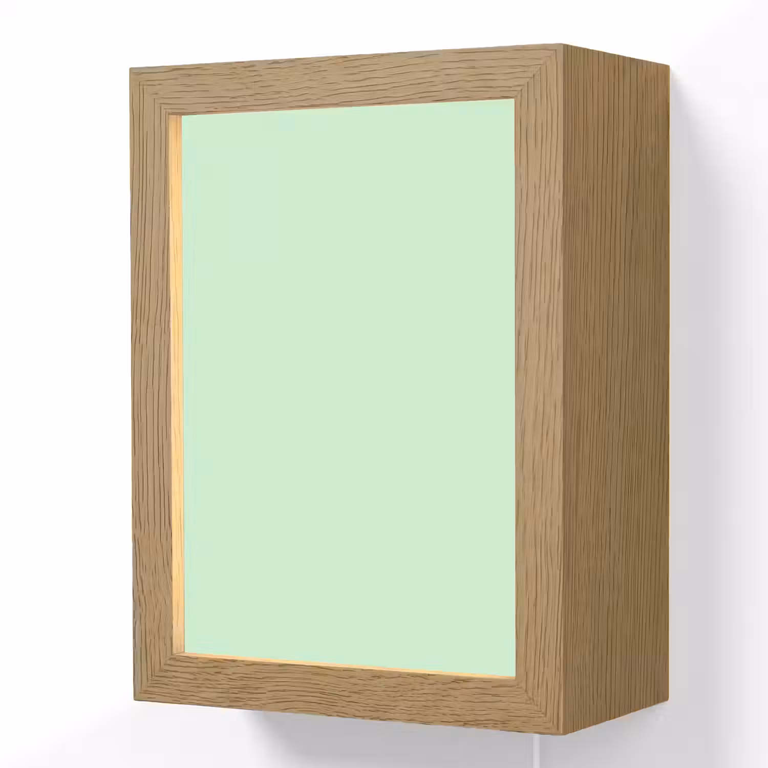 Pale - Mint - Groen Light Box met kabel (Wandlamp) klein 929 -3d