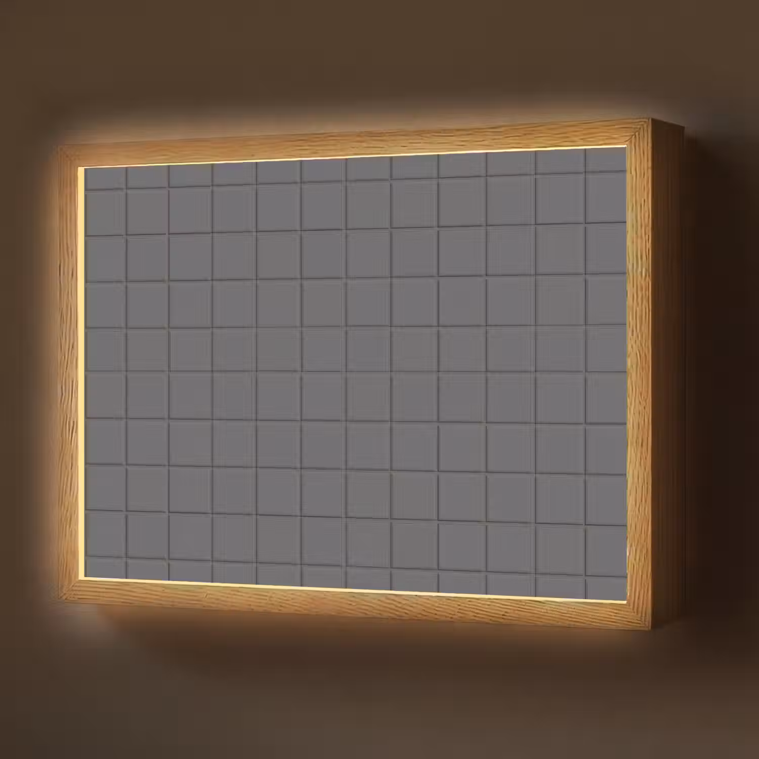 Patroon - Tegel - Grafiet - Grijs Light Box met batterij (Wandlamp) middel 907 -z3d_website