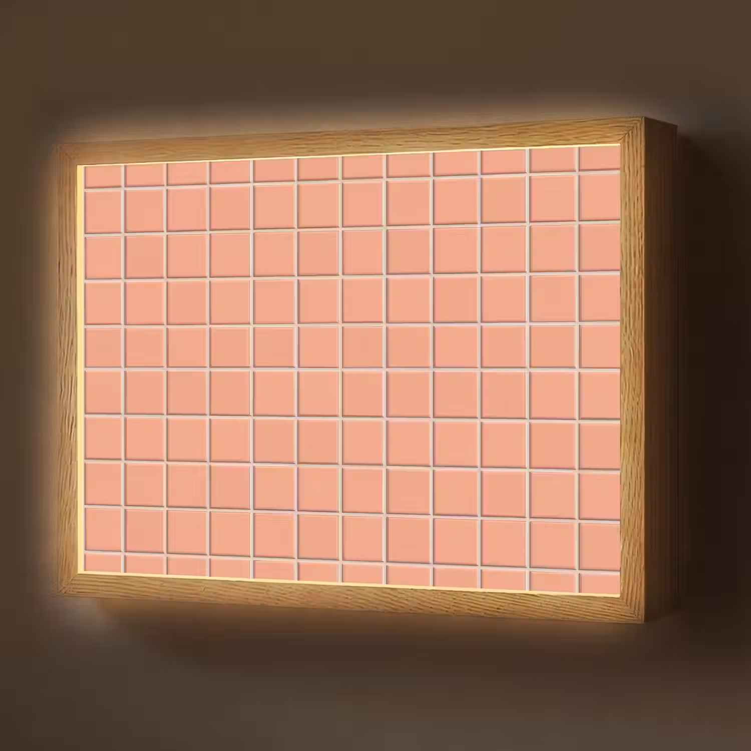 Patroon - Tegels - Perzik Light Box met batterij (Wandlamp) middel 907 -z3d_website