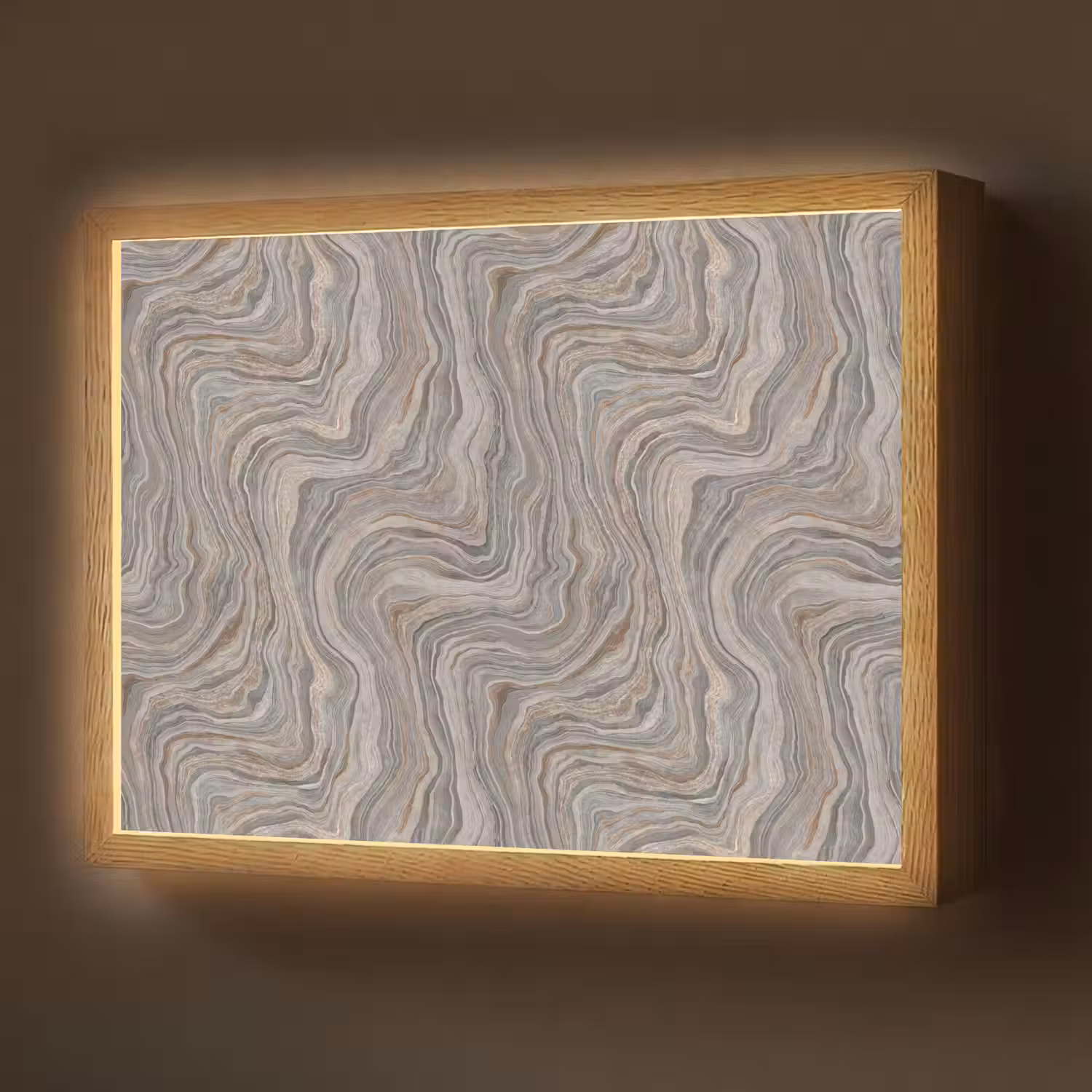 Patroon - Textuur - Grijs Light Box met batterij (Wandlamp) middel 907 -z3d_website