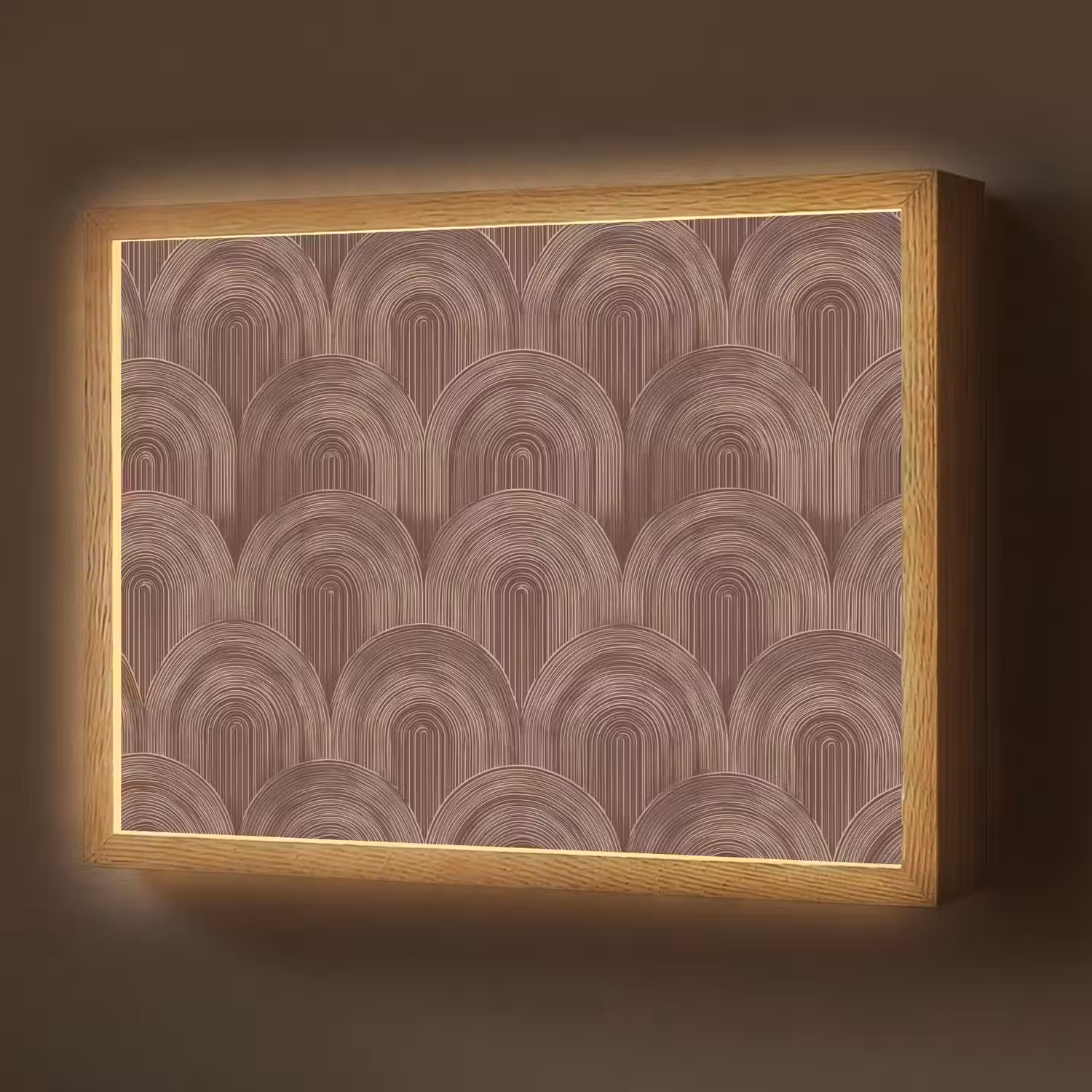 Ritmisch - Effect - Bruin Light Box met batterij (Wandlamp) middel 907 -z3d_website