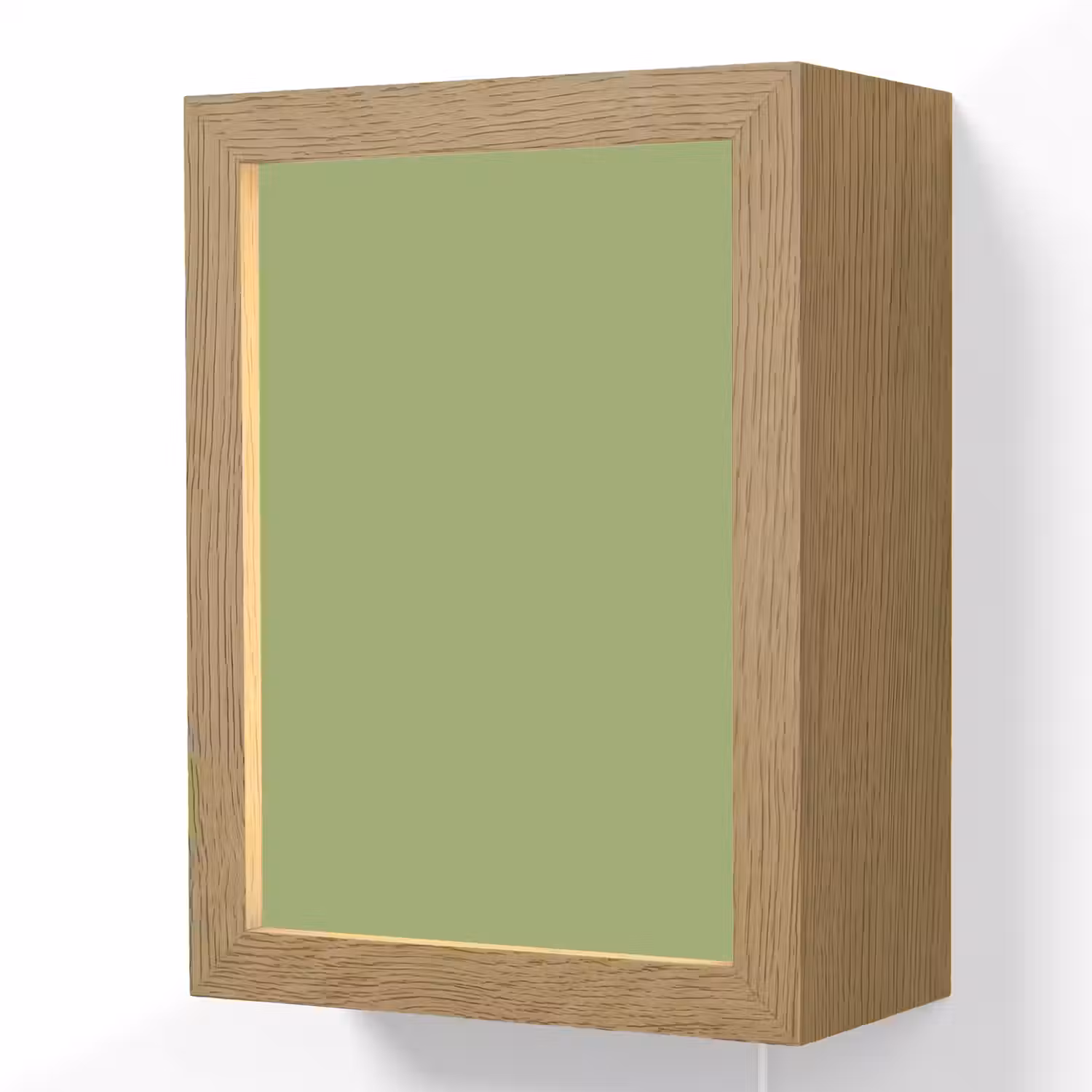 Sage - Green - Groen Light Box met kabel (Wandlamp) klein 929 -3d