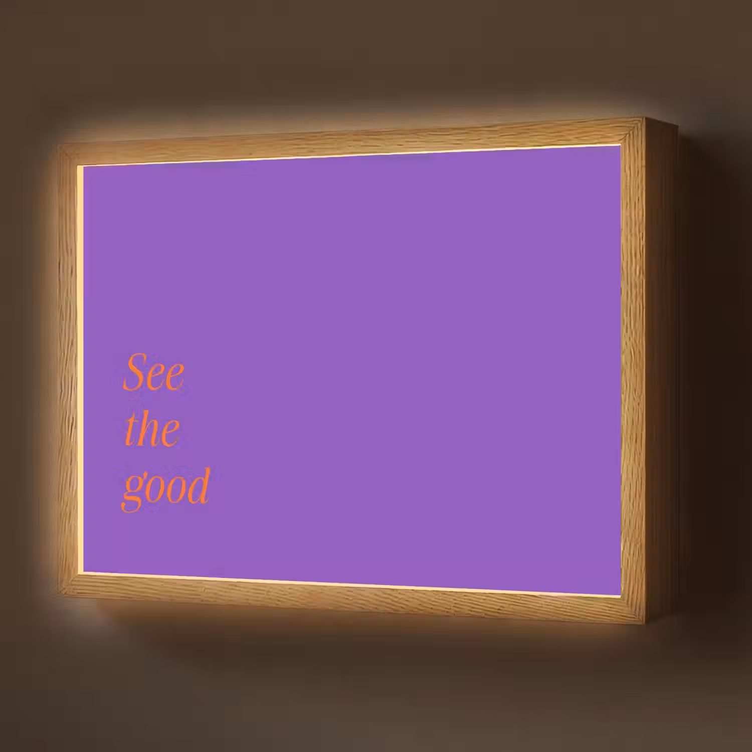See the good - Oranje - Paars Light Box met batterij (Wandlamp) middel -z3d_website