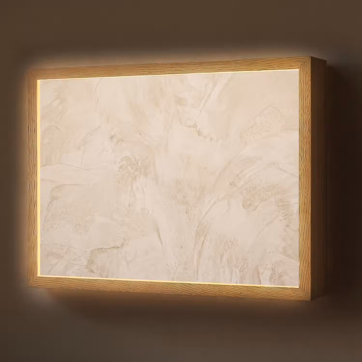 Textuur - Patroon - Abstract - Modern - Beige Light Box met batterij (Wandlamp) middel -z3d_website