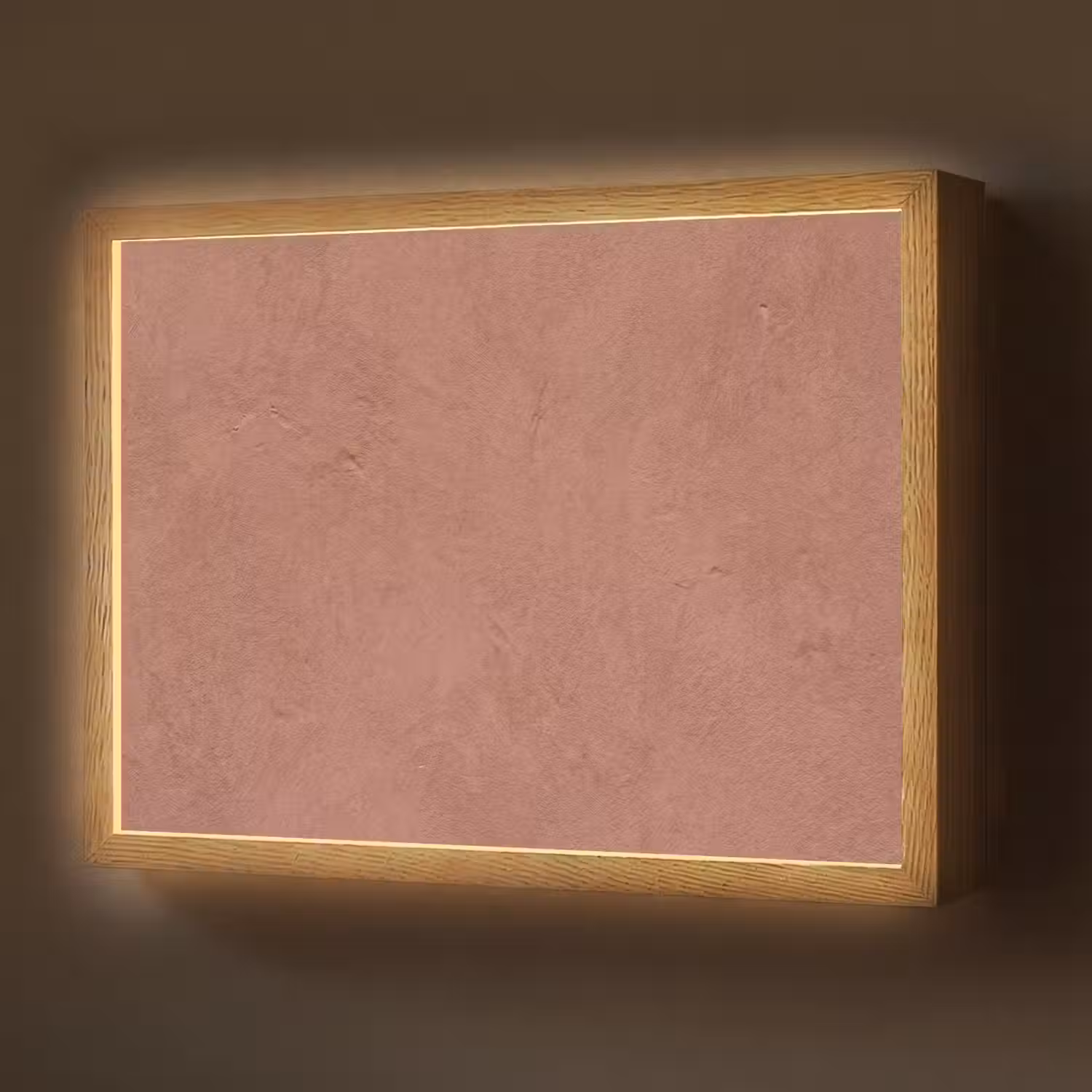 Textuur - Roodbruin - Grof - Modern Light Box met batterij (Wandlamp) middel -z3d_website