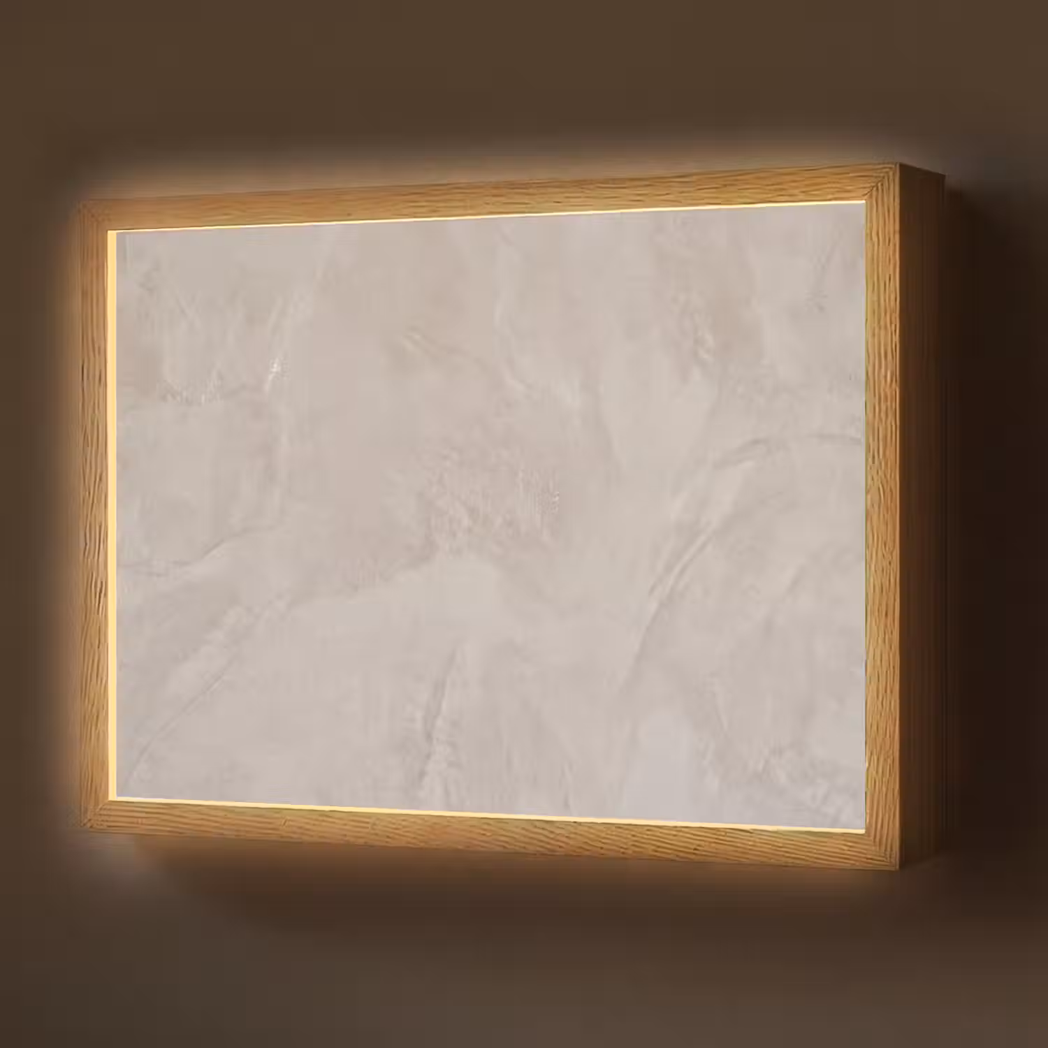 Textuur - Wand - Modern - Beige - Abstract Light Box met batterij (Wandlamp) middel -z3d_website