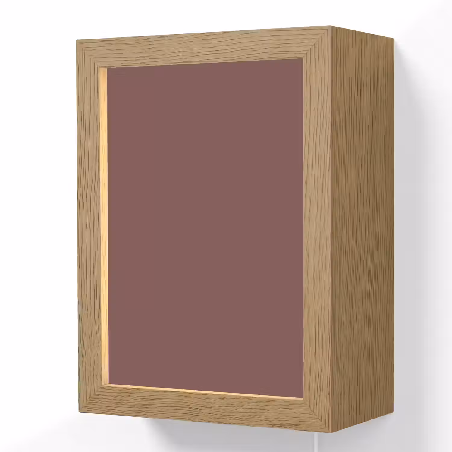 Velvet - Merlot - Rood Light Box met kabel (Wandlamp) klein 929 -3d