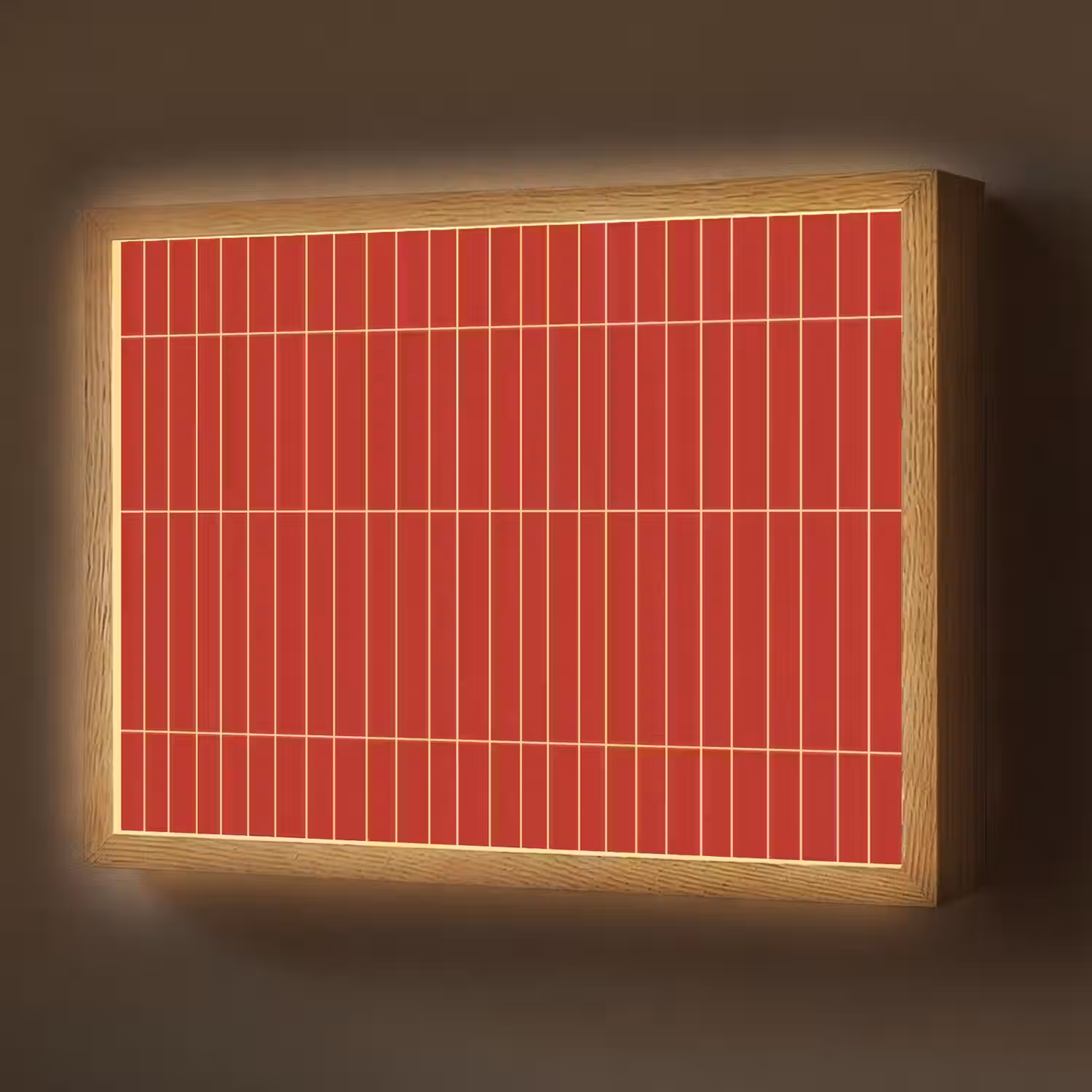 Verticaal - Wandtegel - Helderrood Light Box met batterij (Wandlamp) middel 907 -z3d_website