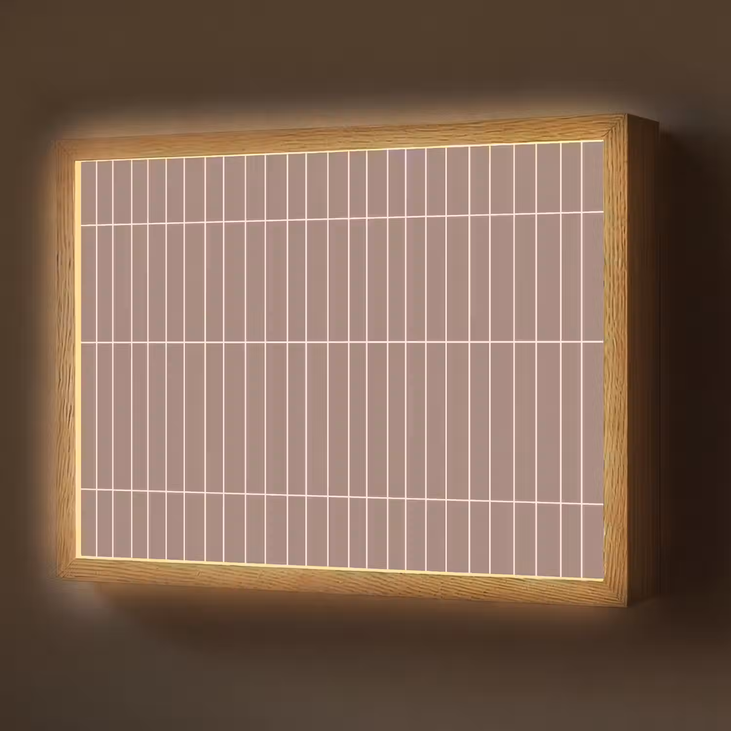 Verticaal - Wandtegel - Terracotta Light Box met batterij (Wandlamp) middel 907 -z3d_website