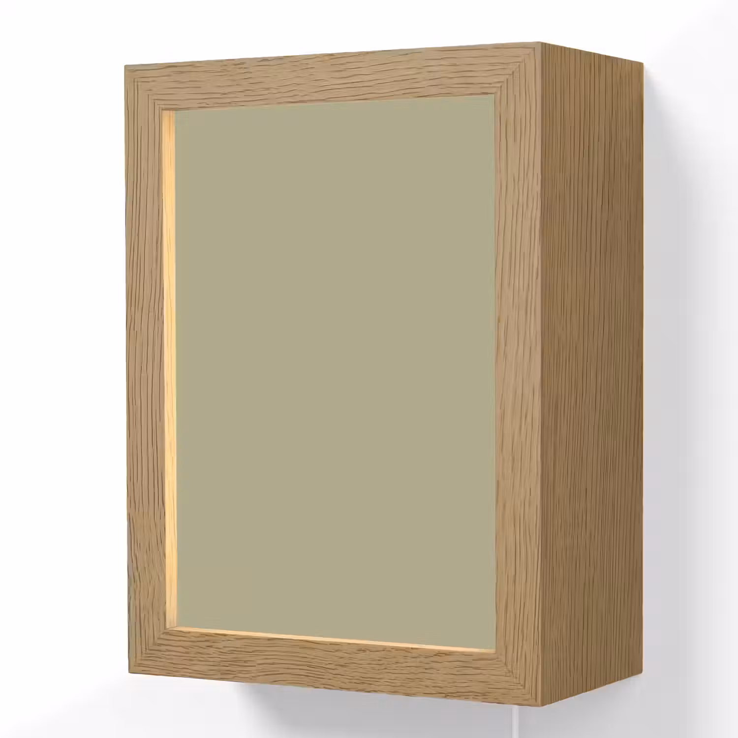Vintage - Sage - Groen Light Box met kabel (Wandlamp) klein 929 -3d
