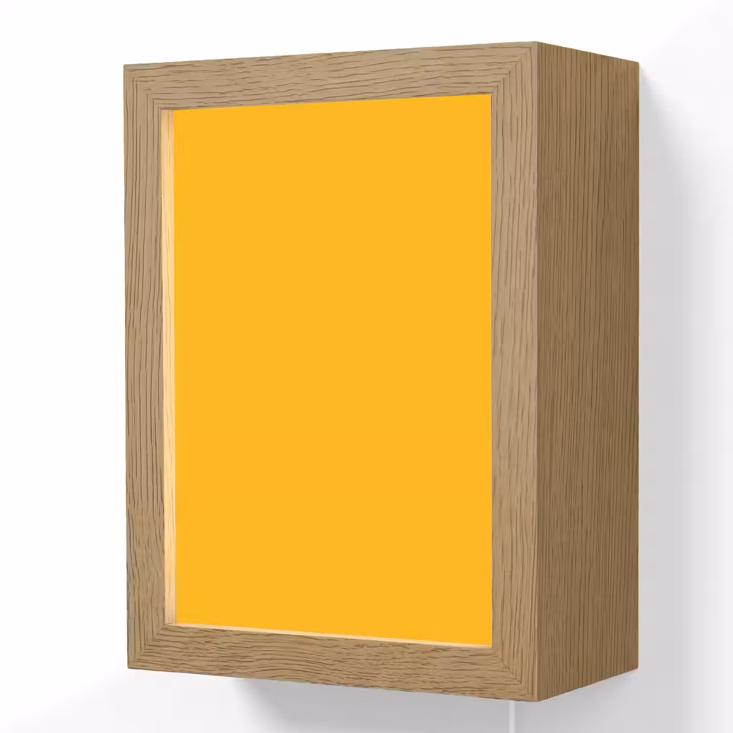 Vivid - Amber - Geel Light Box met kabel (Wandlamp) klein 929 -3d