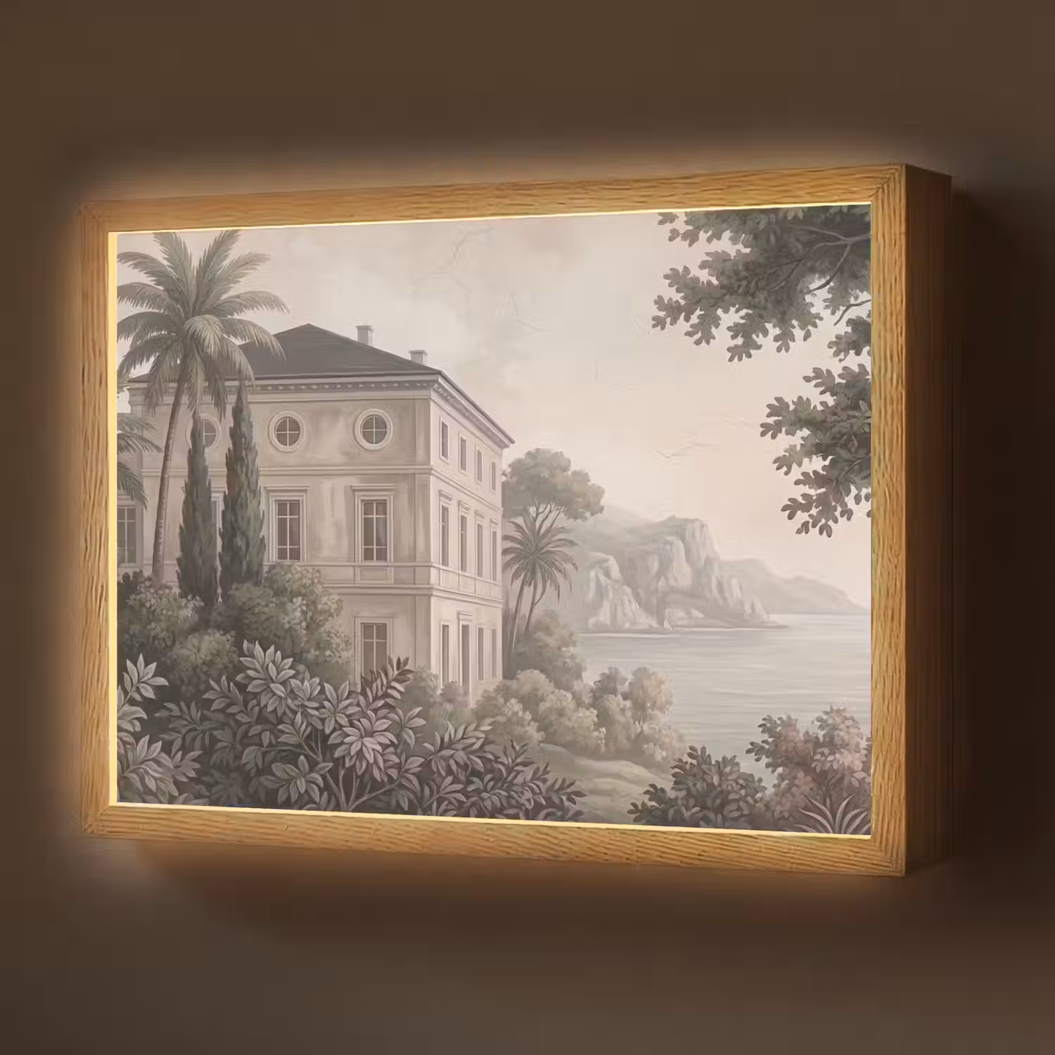 Zee - Villa - Beige Light Box met batterij (Wandlamp) middel -z3d_website