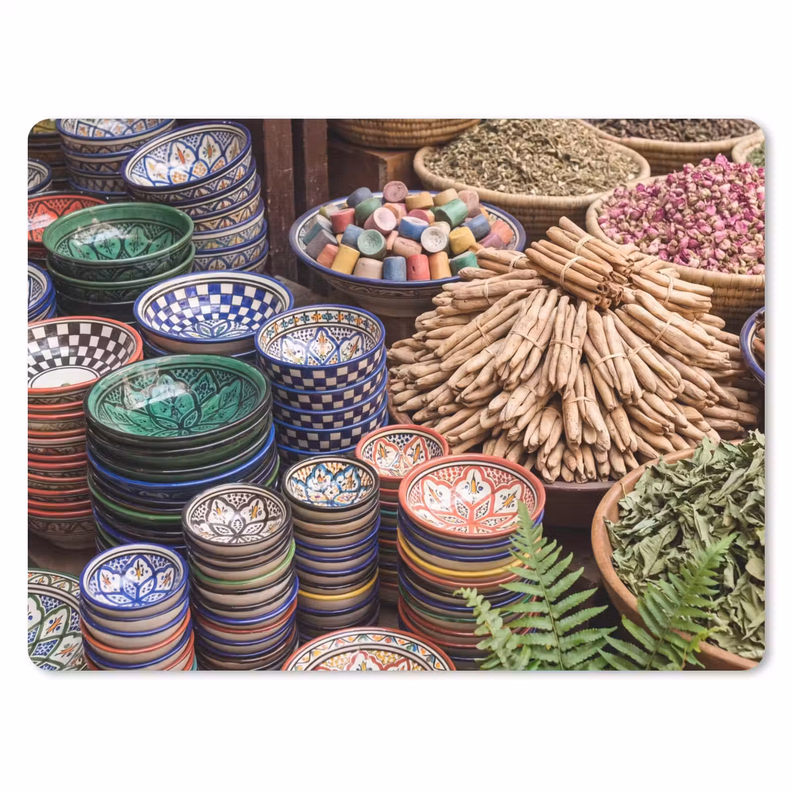 Muismat - Aardewerk - Oosters - Kleurrijk - Aardewerk - Oosters - Kleurrijk muismat rubber klein
