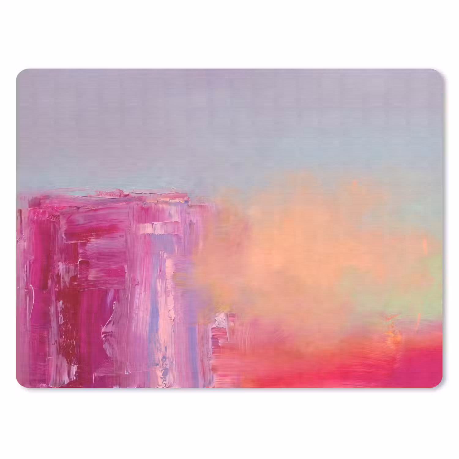 Abstract - Kleuren - Modern - Roze muismat rubber klein -3d