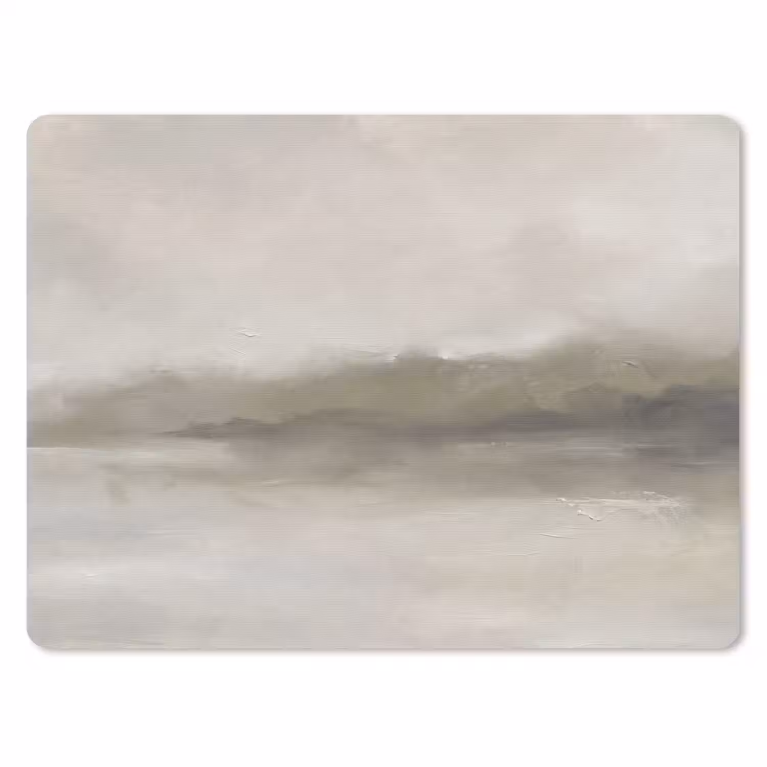 Abstract - Landschap - Nevel - Modern - Grijs muismat rubber klein -3d
