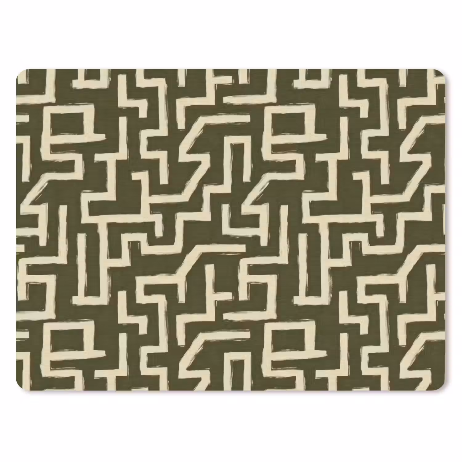 Abstract - Lijnen - Groen muismat rubber klein 262 -3d