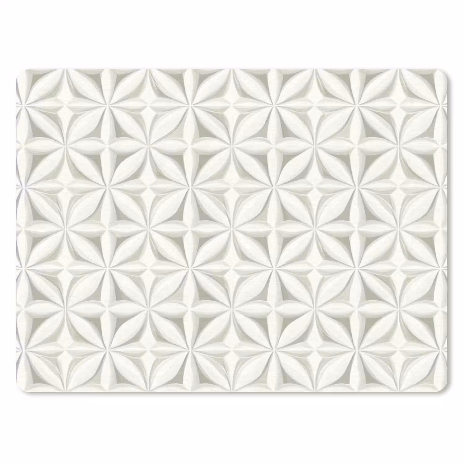 Abstract - Structuur - Grijs - Wit muismat rubber klein 262 -3d