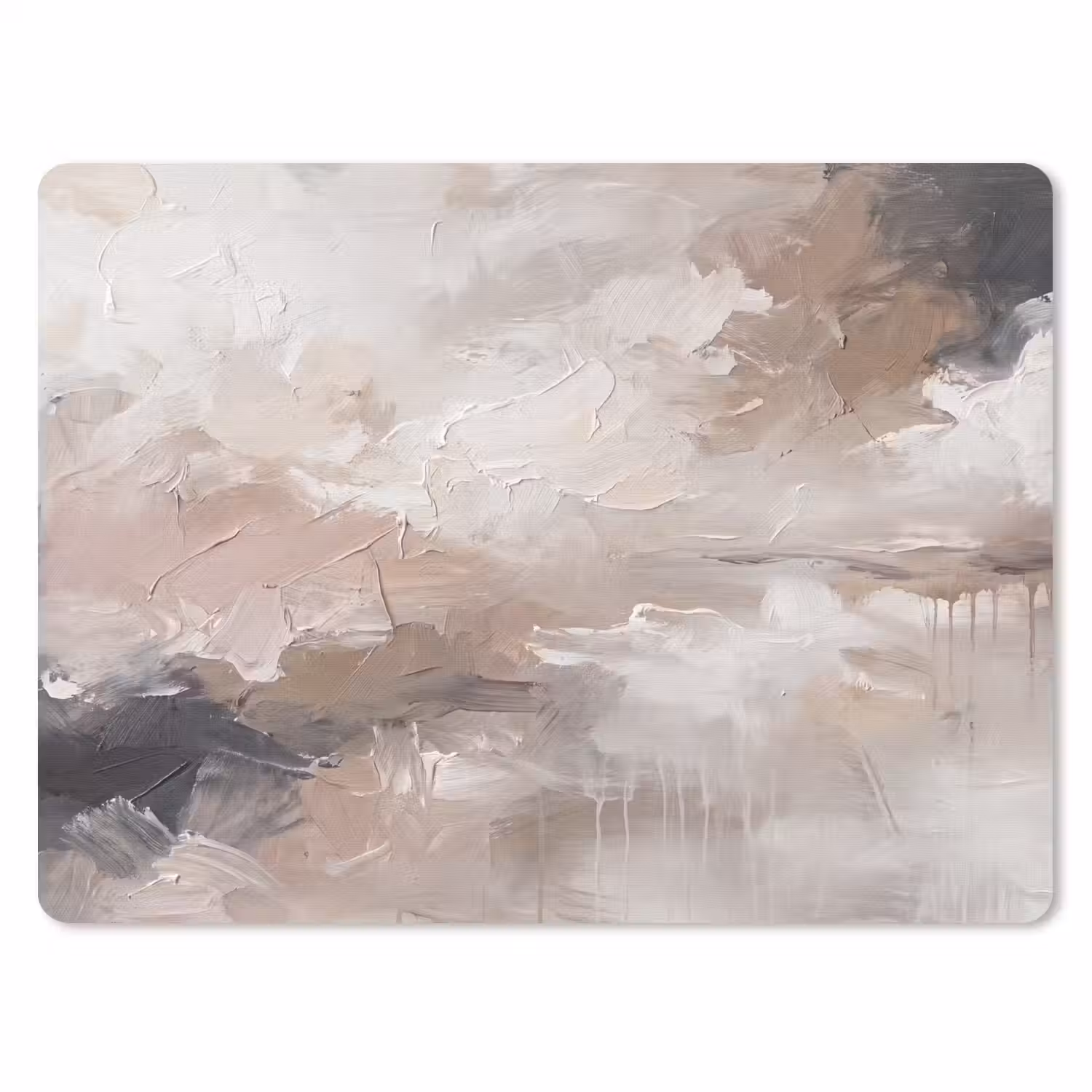 Abstract - Textuur - Kunst - Modern - Beige muismat rubber klein -3d
