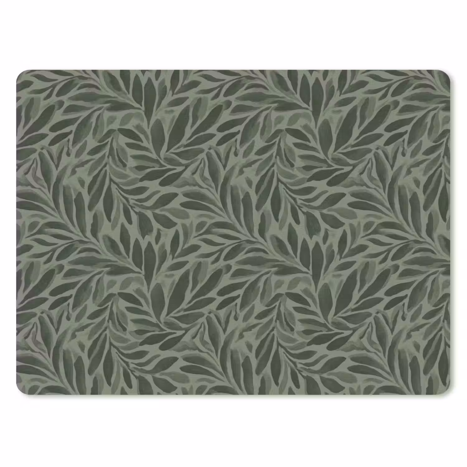 Bladeren - Organisch - Groen muismat rubber klein 262 -3d