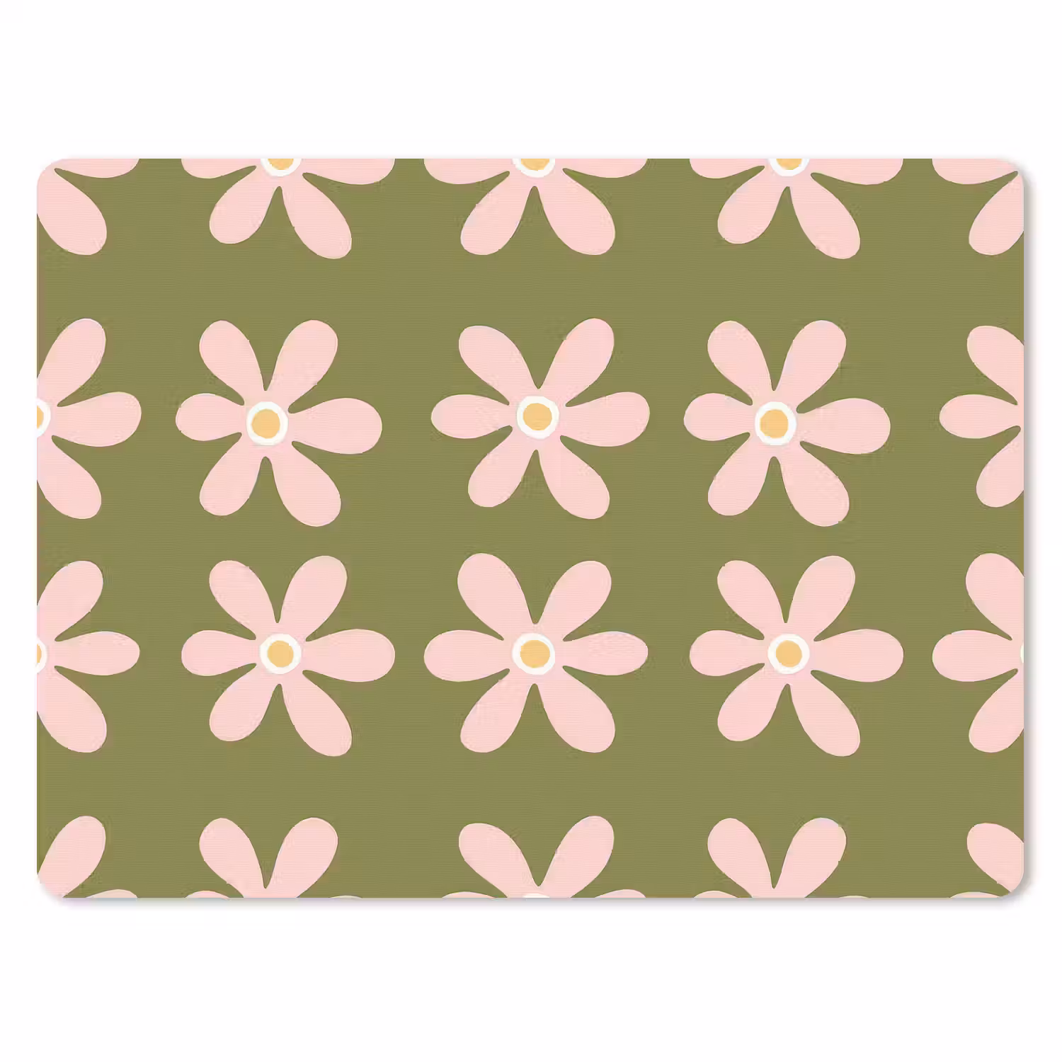 Bloem - Modern - Groen muismat rubber klein 262 -3d
