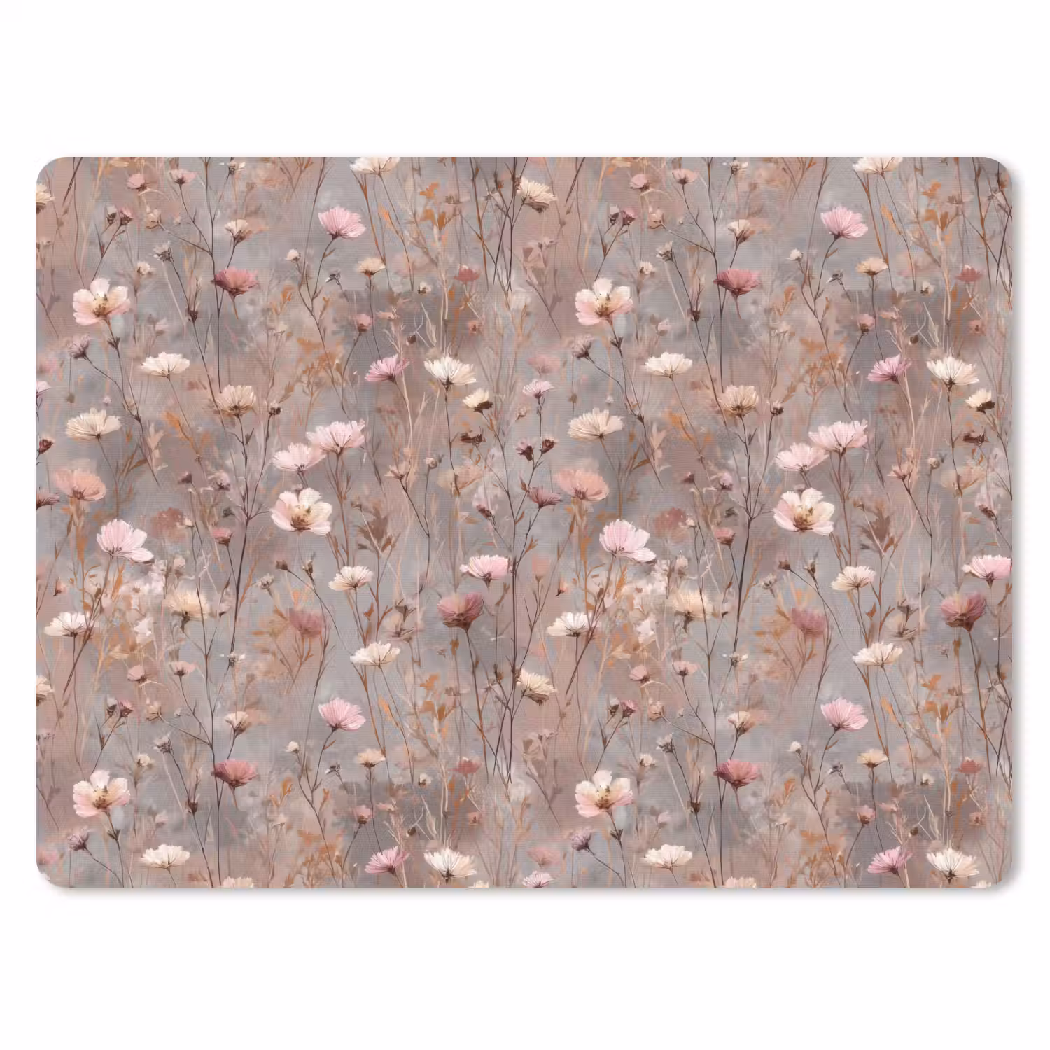 Bloemen - Wild - Pastel muismat rubber klein 262 -3d