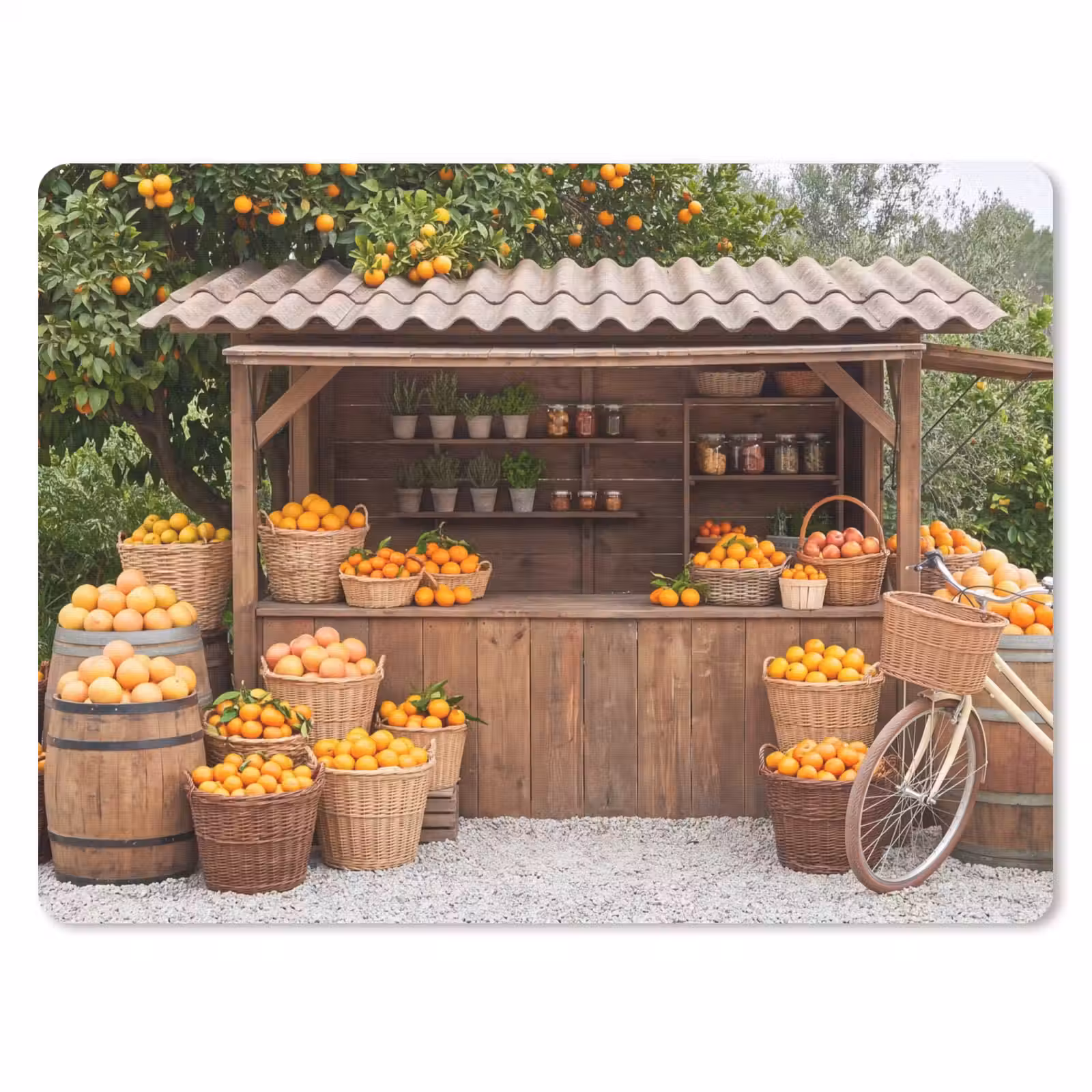 Muismat - Fruit - Markt - Landelijk - Fruit - Markt - Landelijk muismat rubber klein