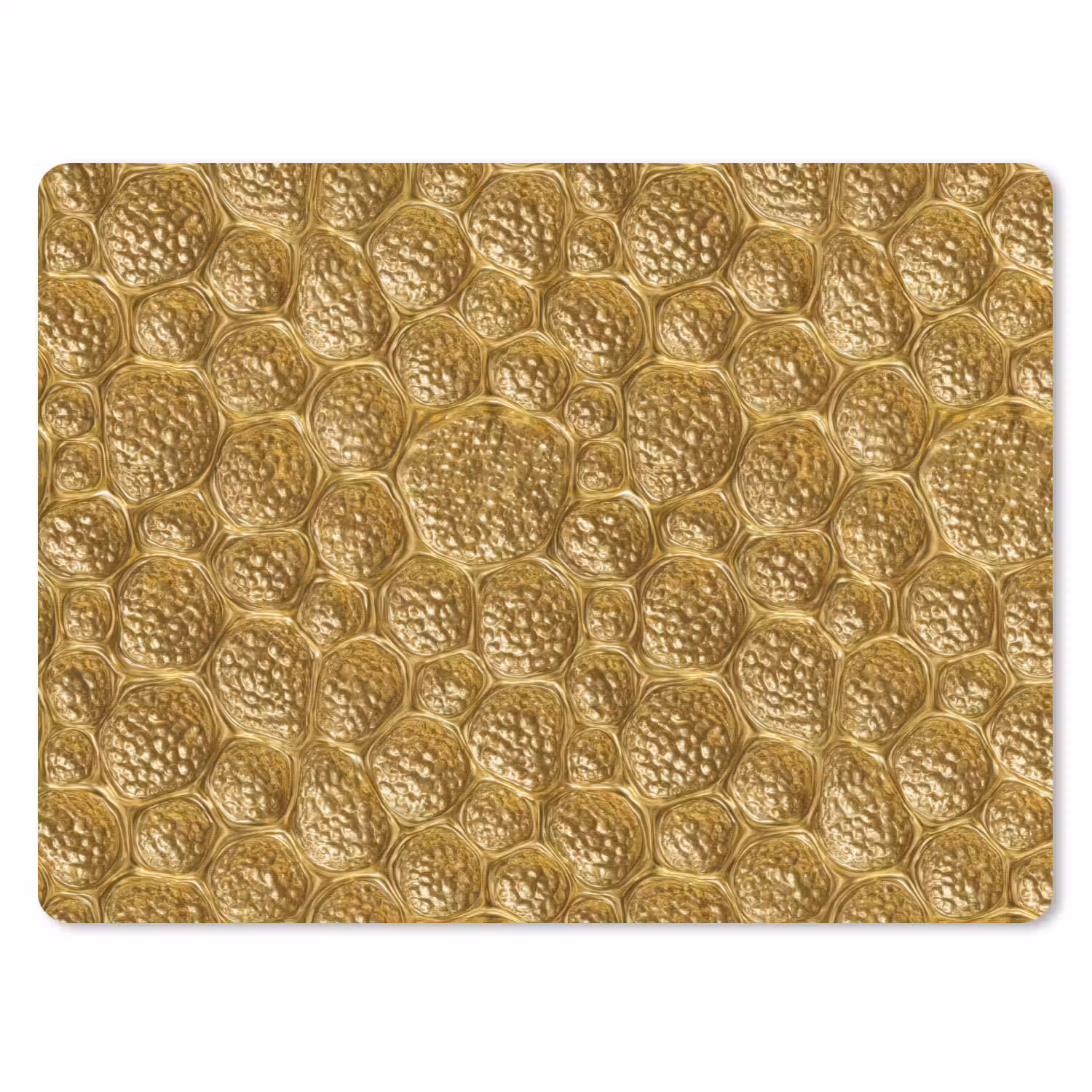 Gehamerd - Mozaïek - Antiek - Goud muismat rubber klein 262 -3d