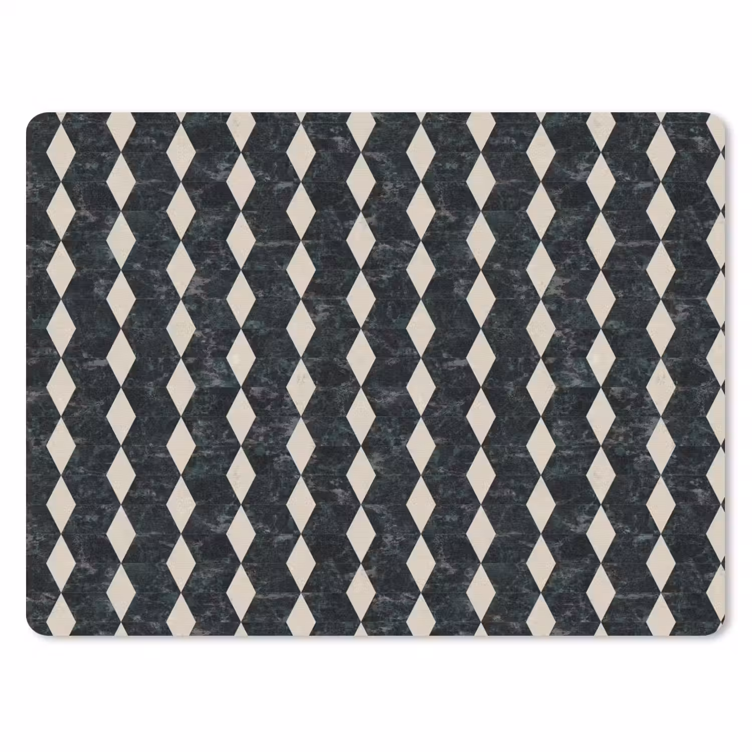 Geometrisch - Patroon - Marmer - Groen muismat rubber klein 262 -3d