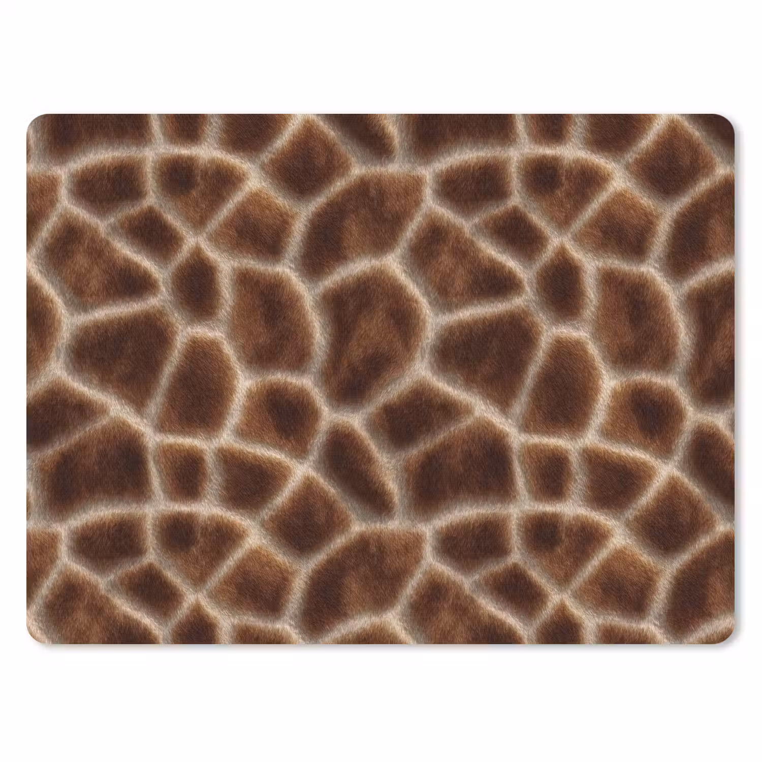 Giraf - Vacht - Bruin muismat rubber klein 262 -3d