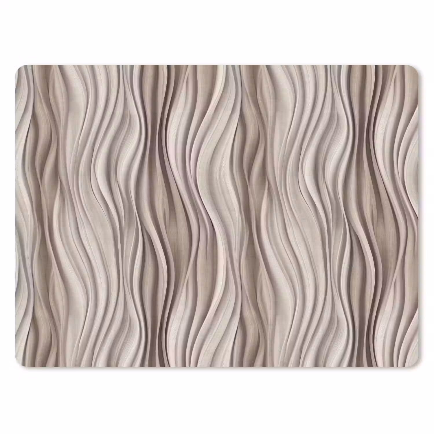 Golven - 3D - Crème muismat rubber klein 262 -3d