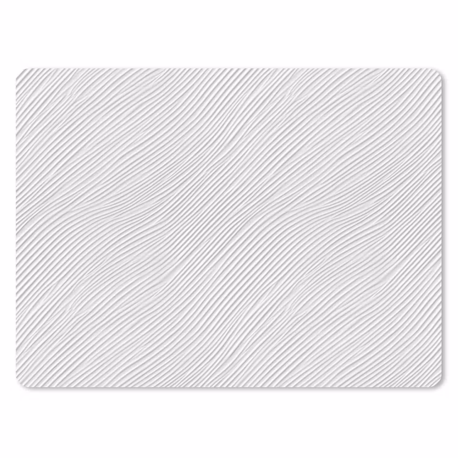 Golven - Ribbels - Wit muismat rubber klein 262 -3d