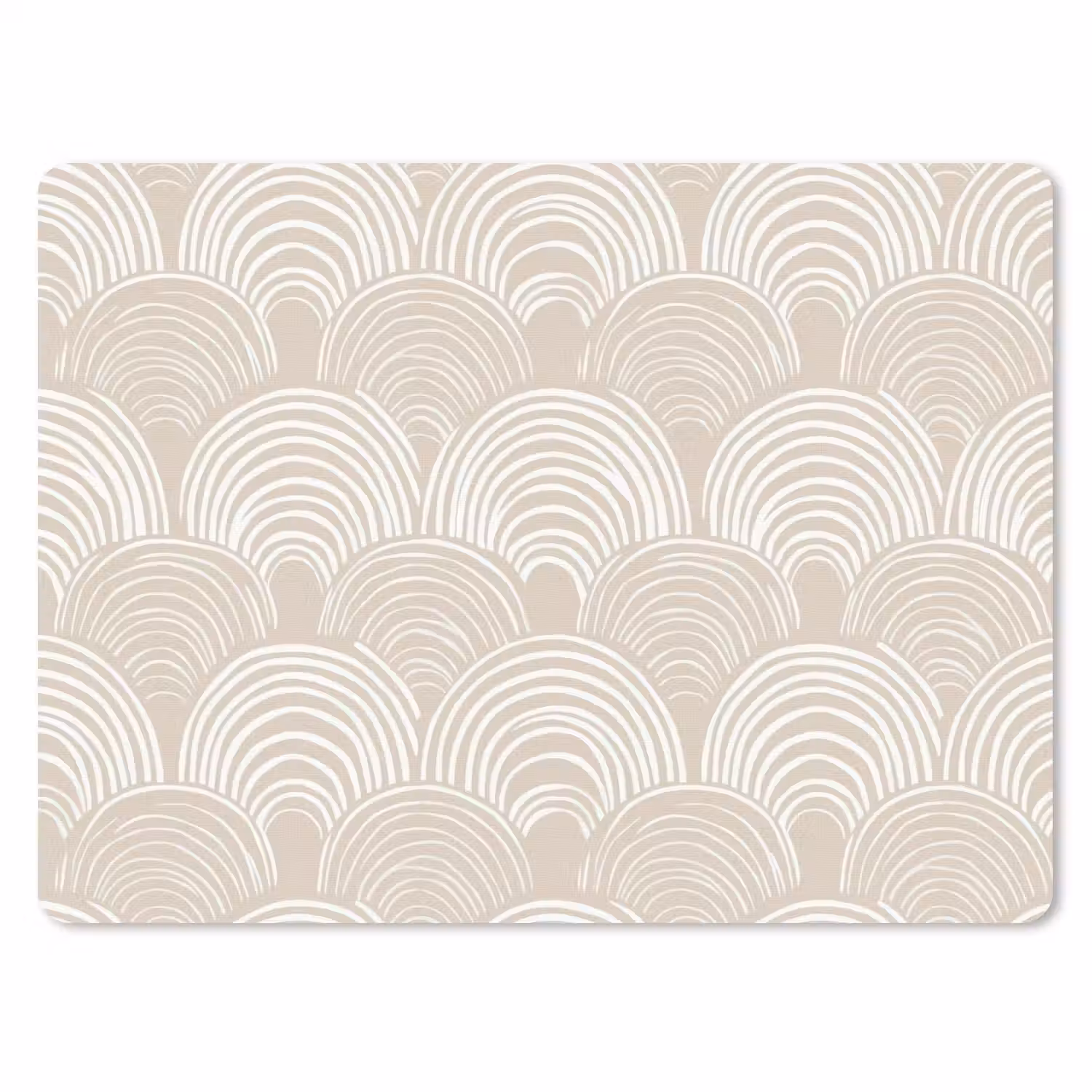 Golven - Structuur - Beige muismat rubber klein 262 -3d