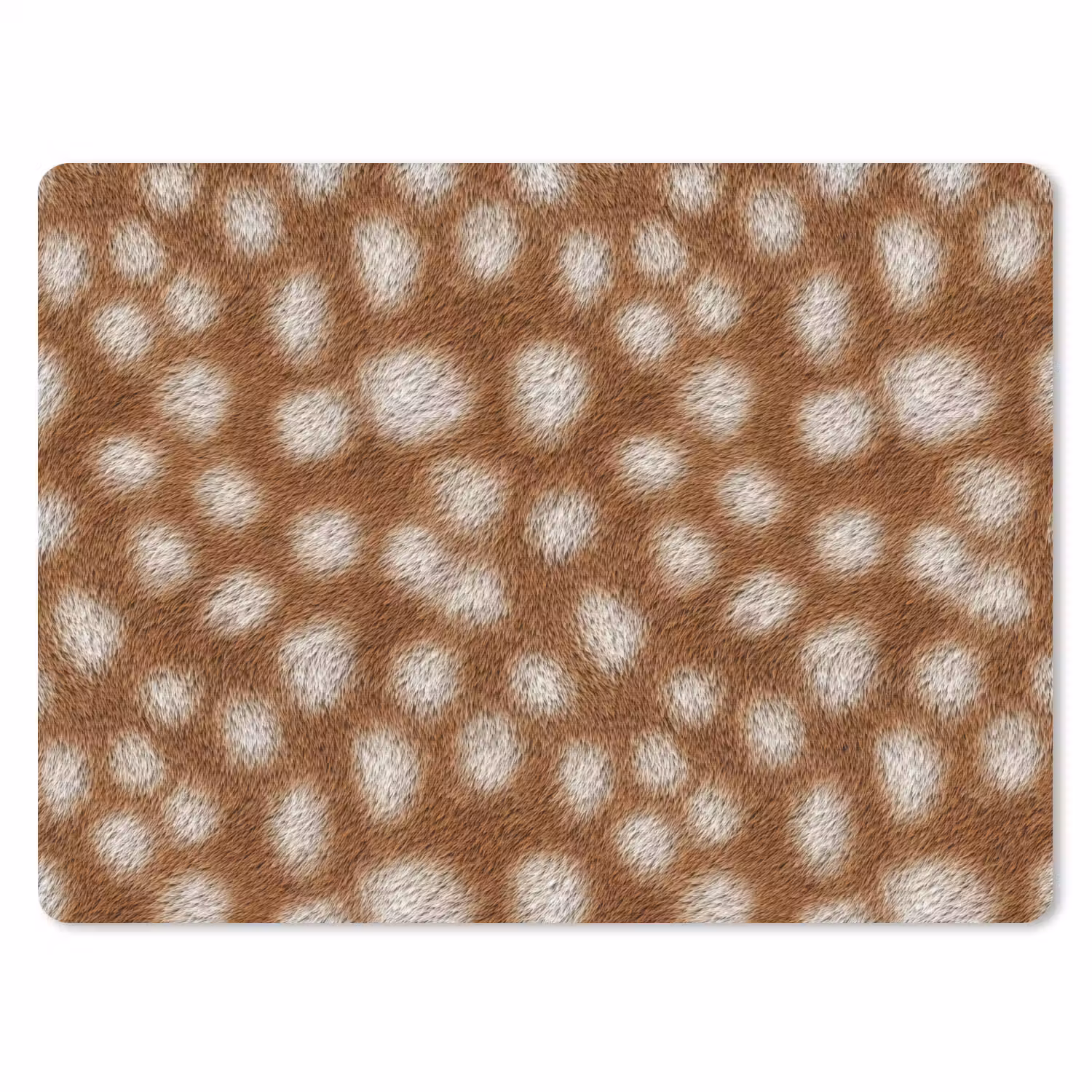 Hert - Vacht - Bruin muismat rubber klein 262 -3d