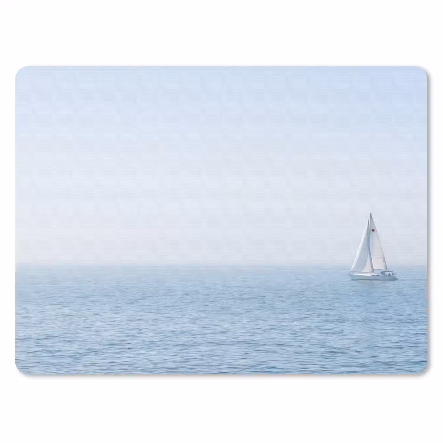 Horizon - Zeilboot - Zee muismat rubber klein -3d
