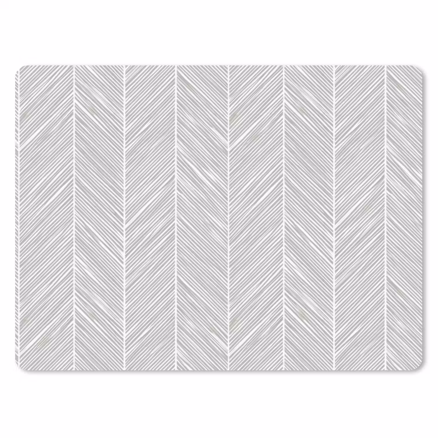 Klassiek - Visgraat - Grijs muismat rubber klein 262 -3d