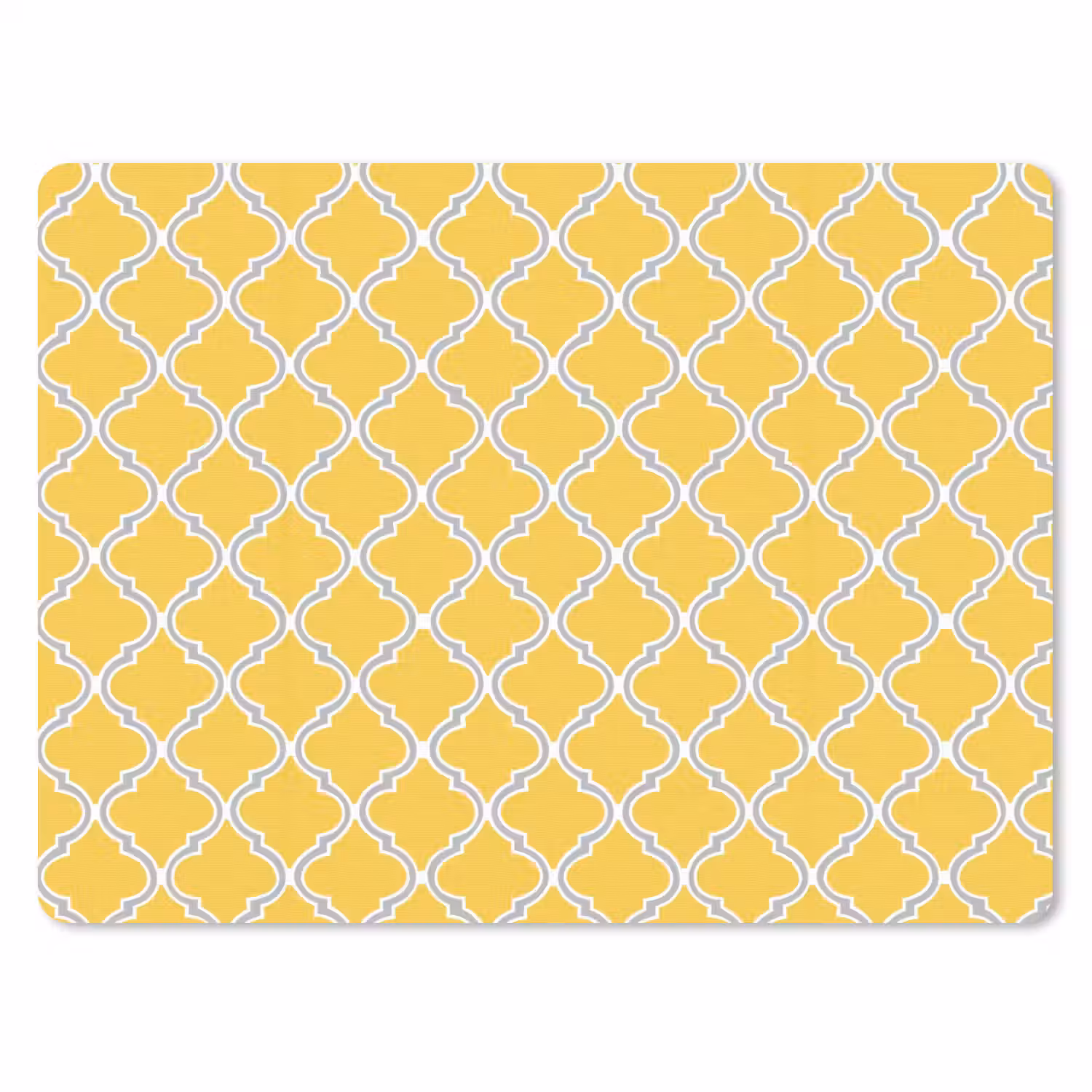 Lantaarn - Arabesk - Elegant - Geel muismat rubber klein 262 -3d