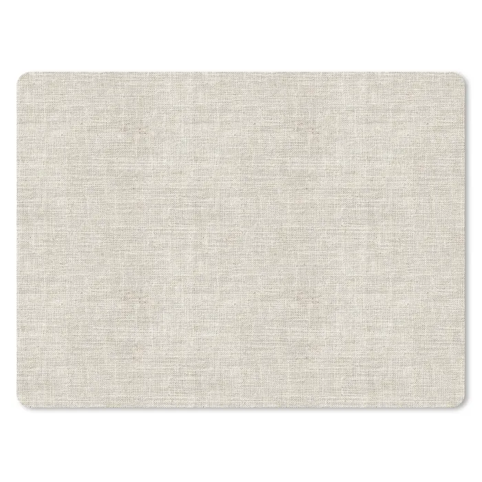 Linnen - Textuur - Beige muismat rubber klein 262 -3d