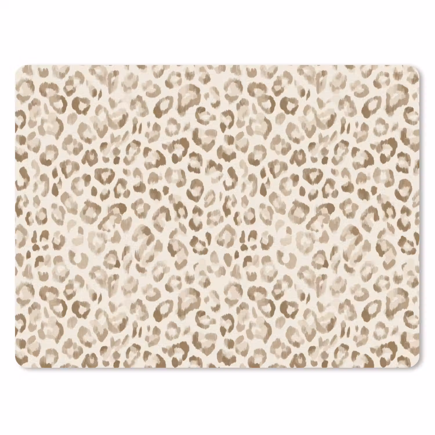 Luipaard - Klassiek - Beige muismat rubber klein 262 -3d