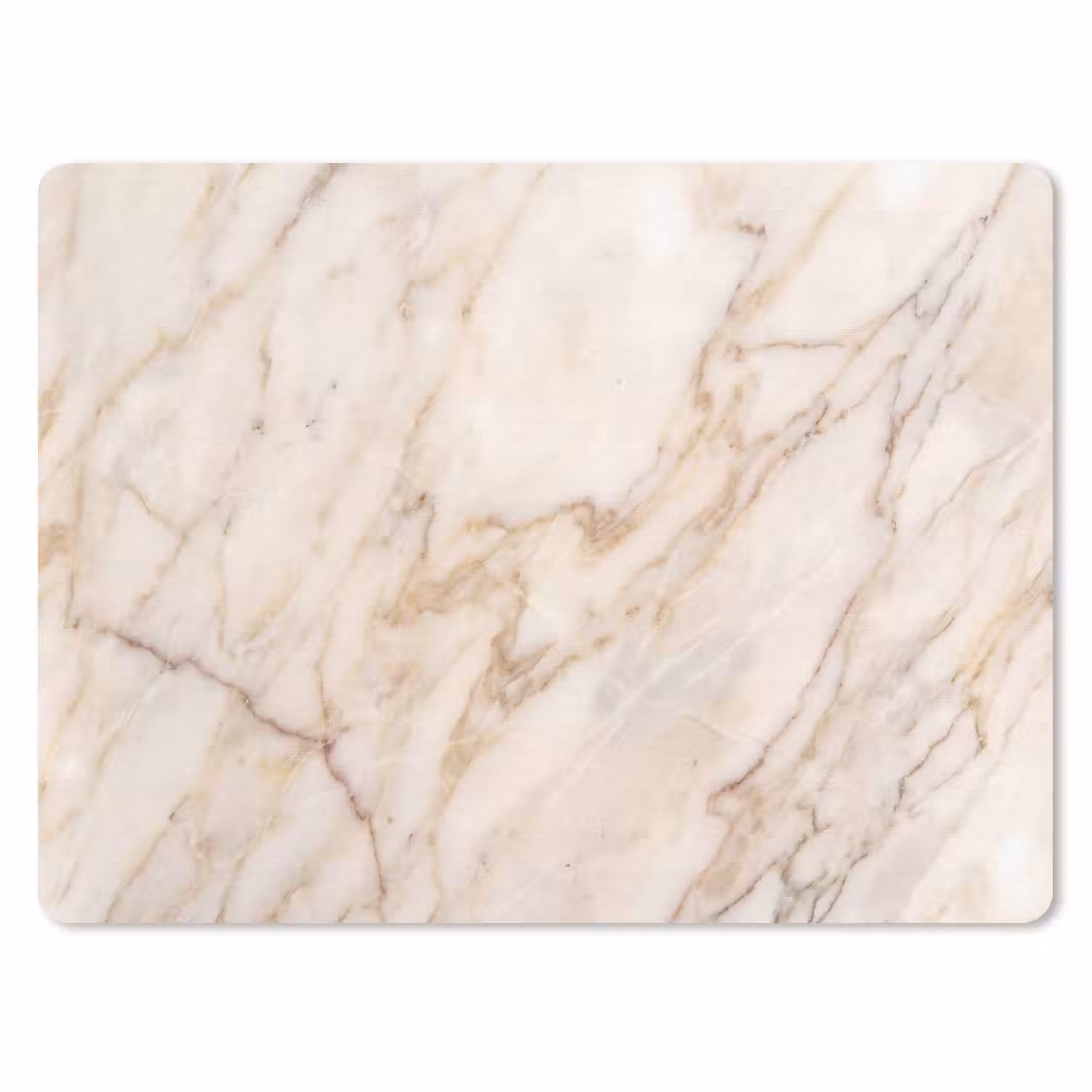 Marmer - Ader - Abstract - Wit - Goud muismat rubber klein -3d