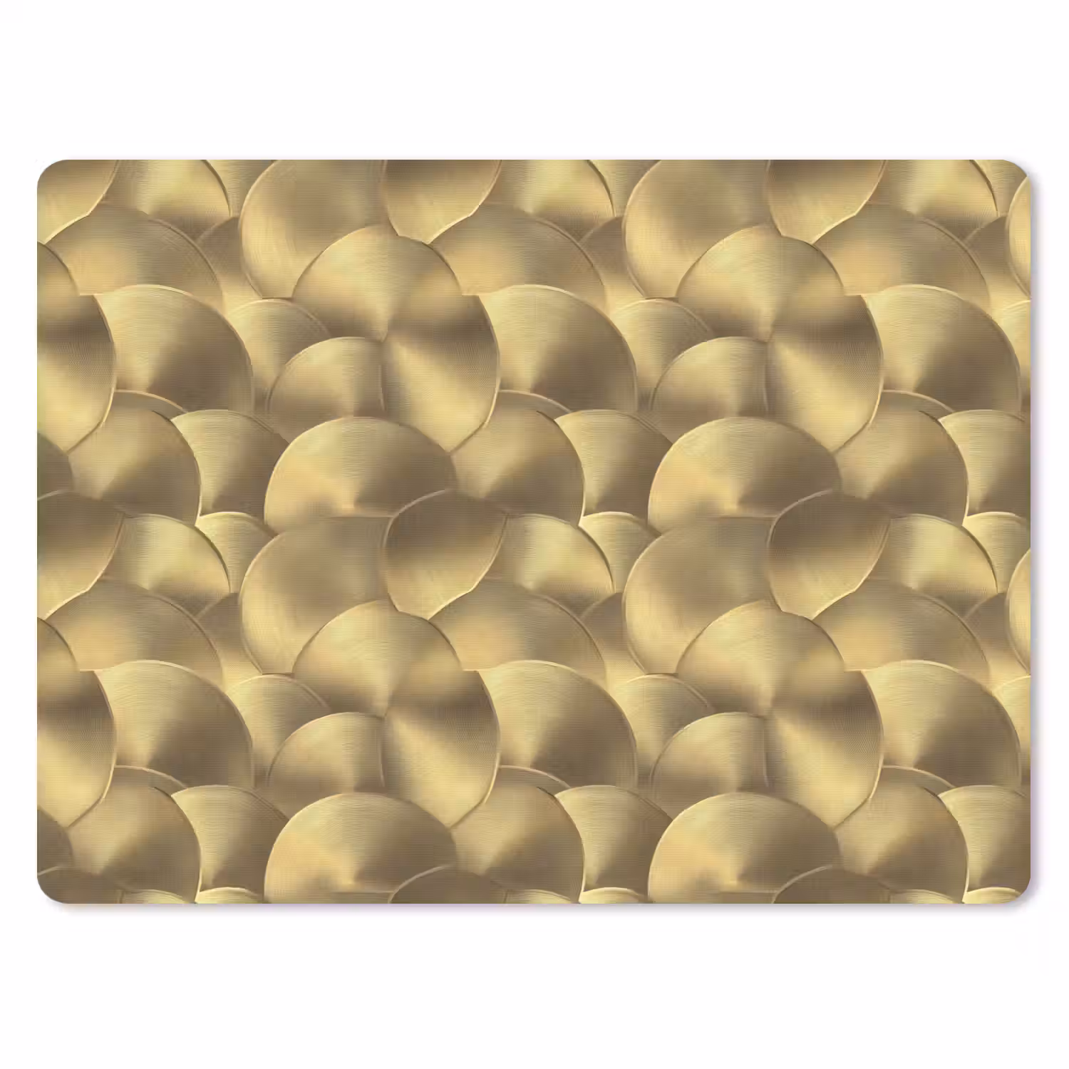 Modern - Cirkel - Goud muismat rubber klein 262 -3d