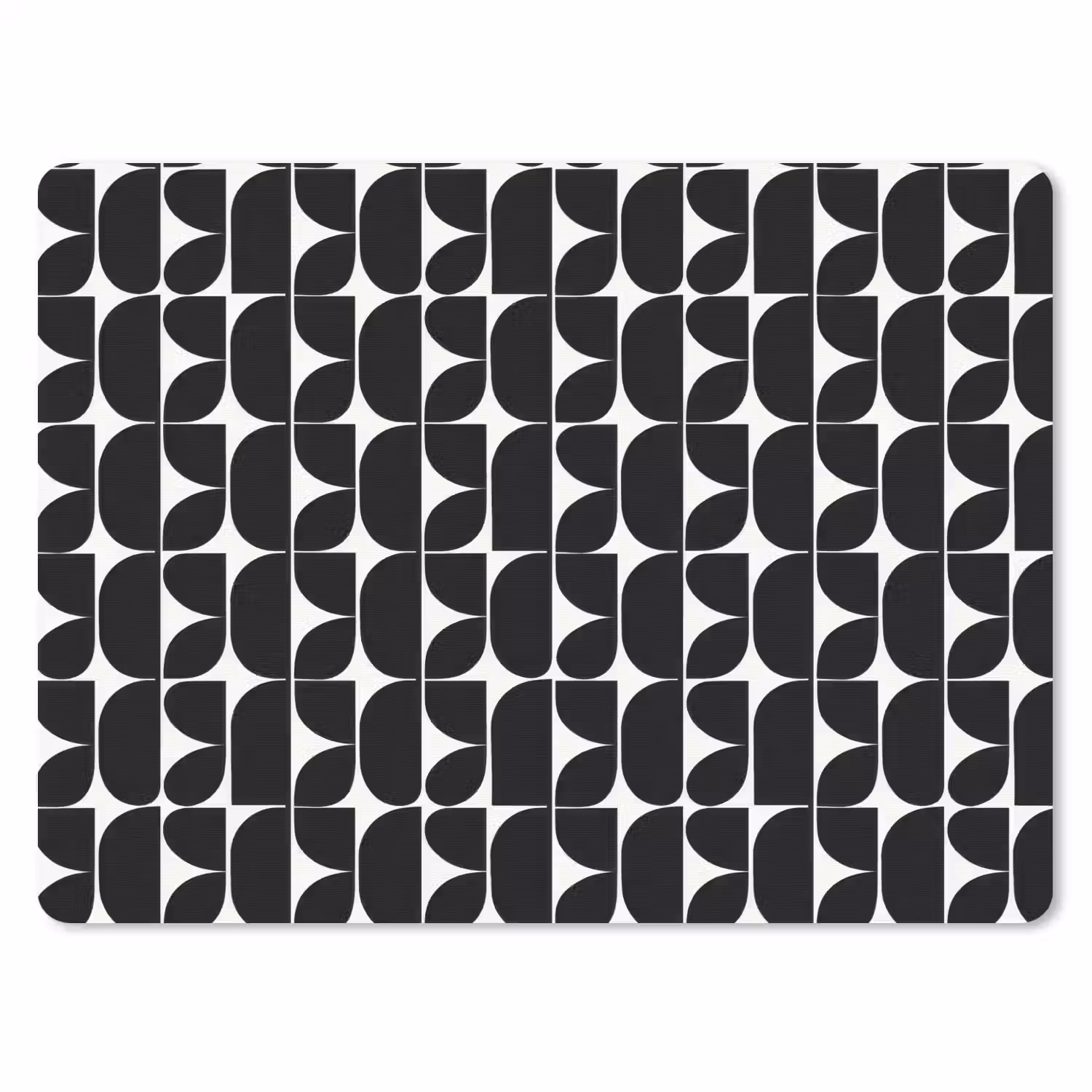 Modern - Geometrisch - Zwart muismat rubber klein 262 -3d