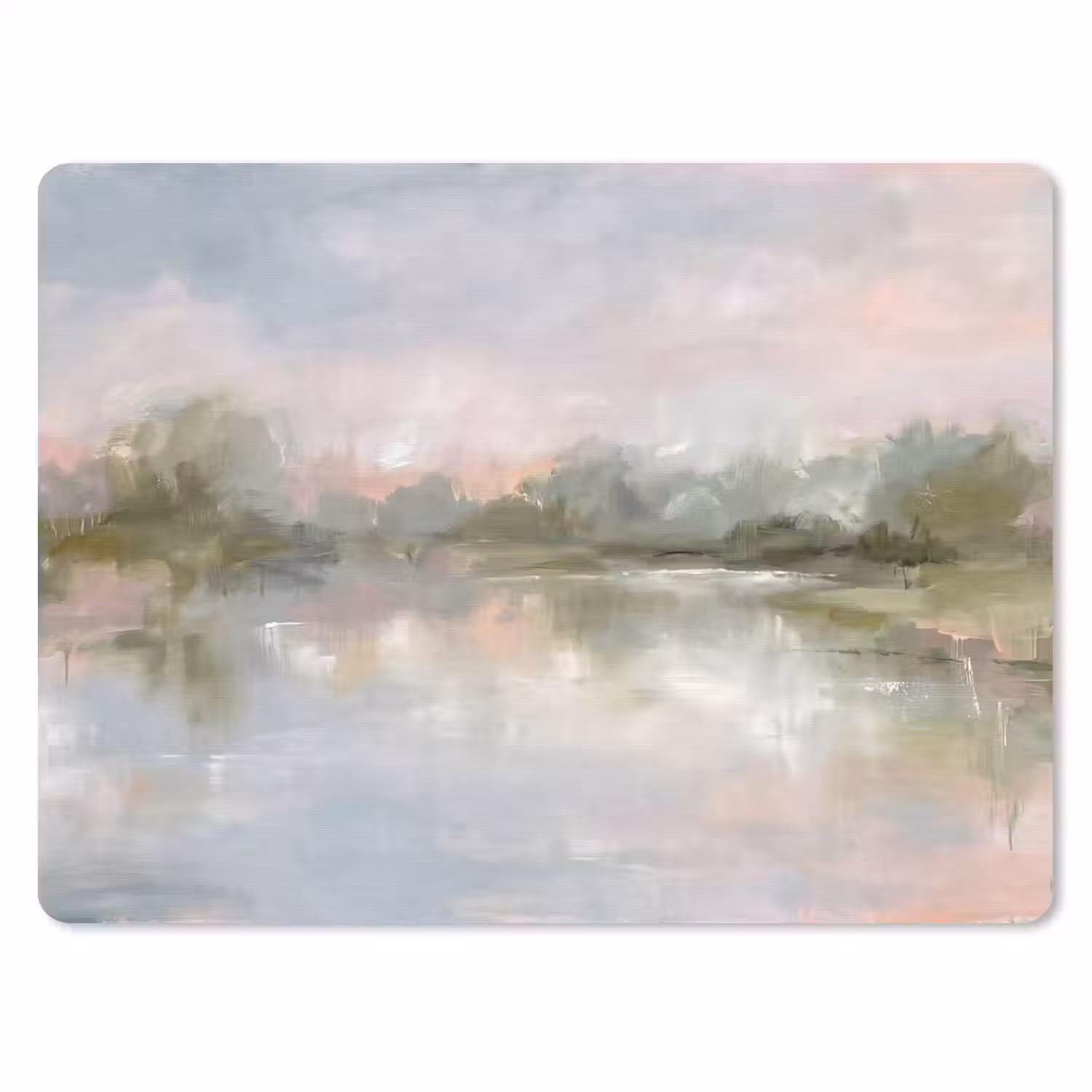 Natuur - Landschap - Abstract - Water - Groen muismat rubber klein -3d