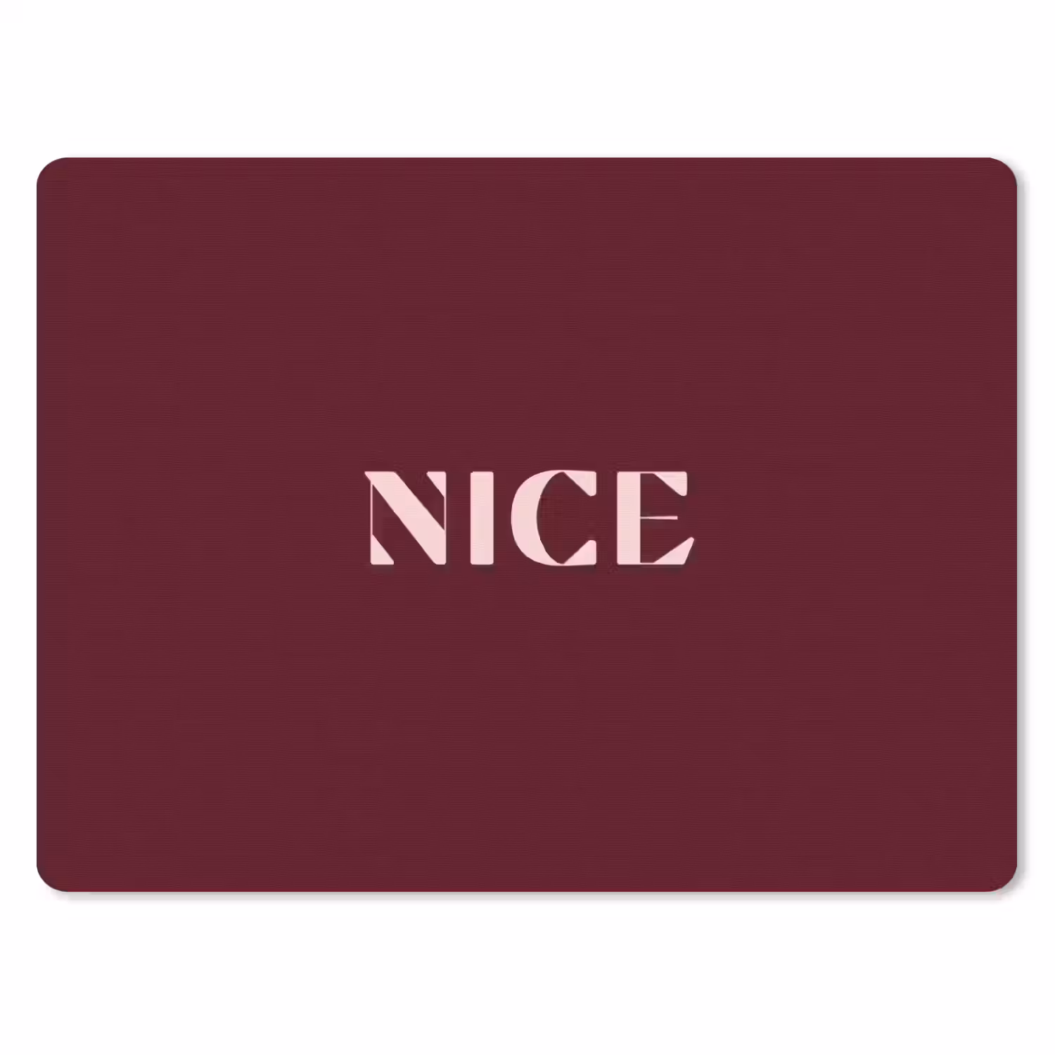 Nice - Bordeaux - Roze muismat rubber klein -3d