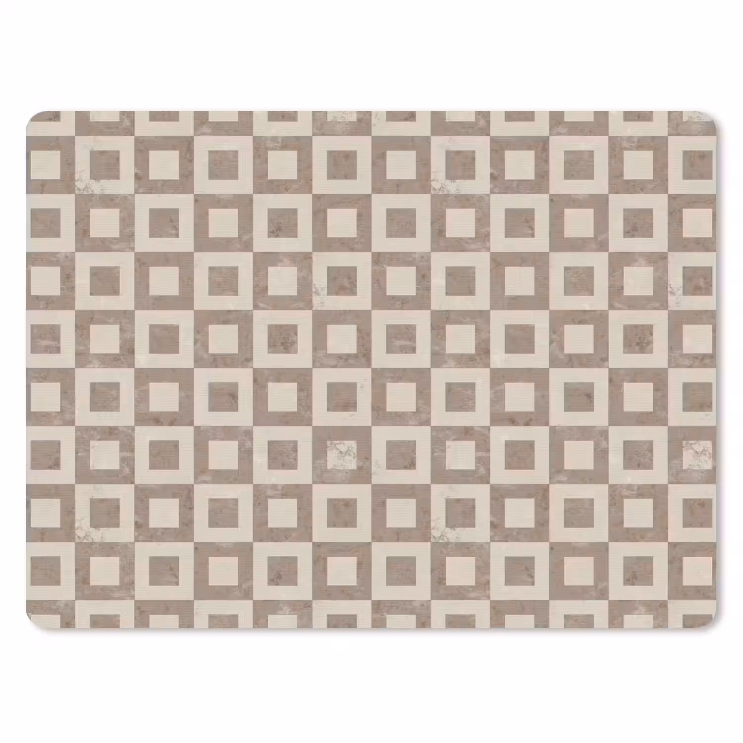 Patroon - Marmer - Beige muismat rubber klein 262 -3d